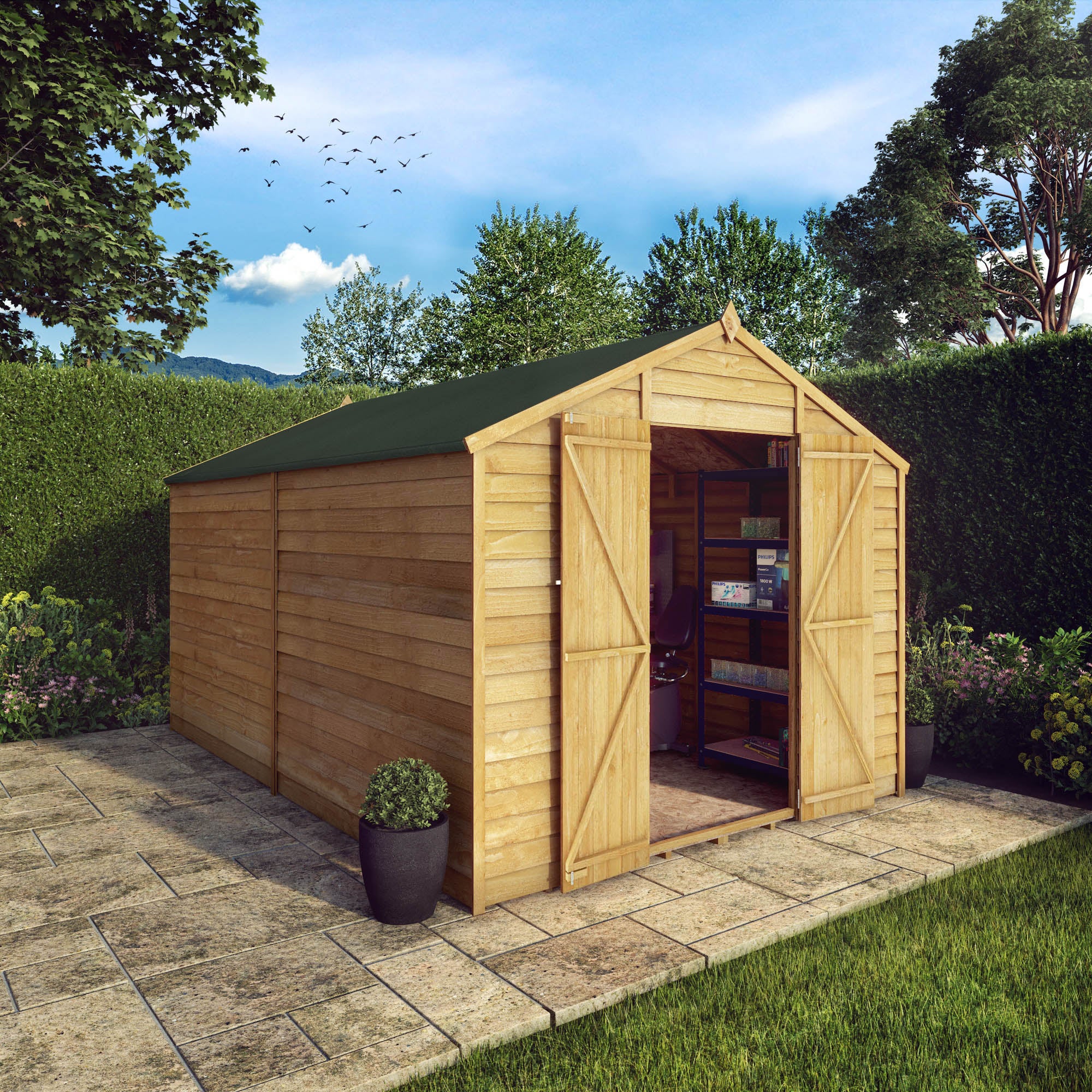 Windowless Overlap Sheds