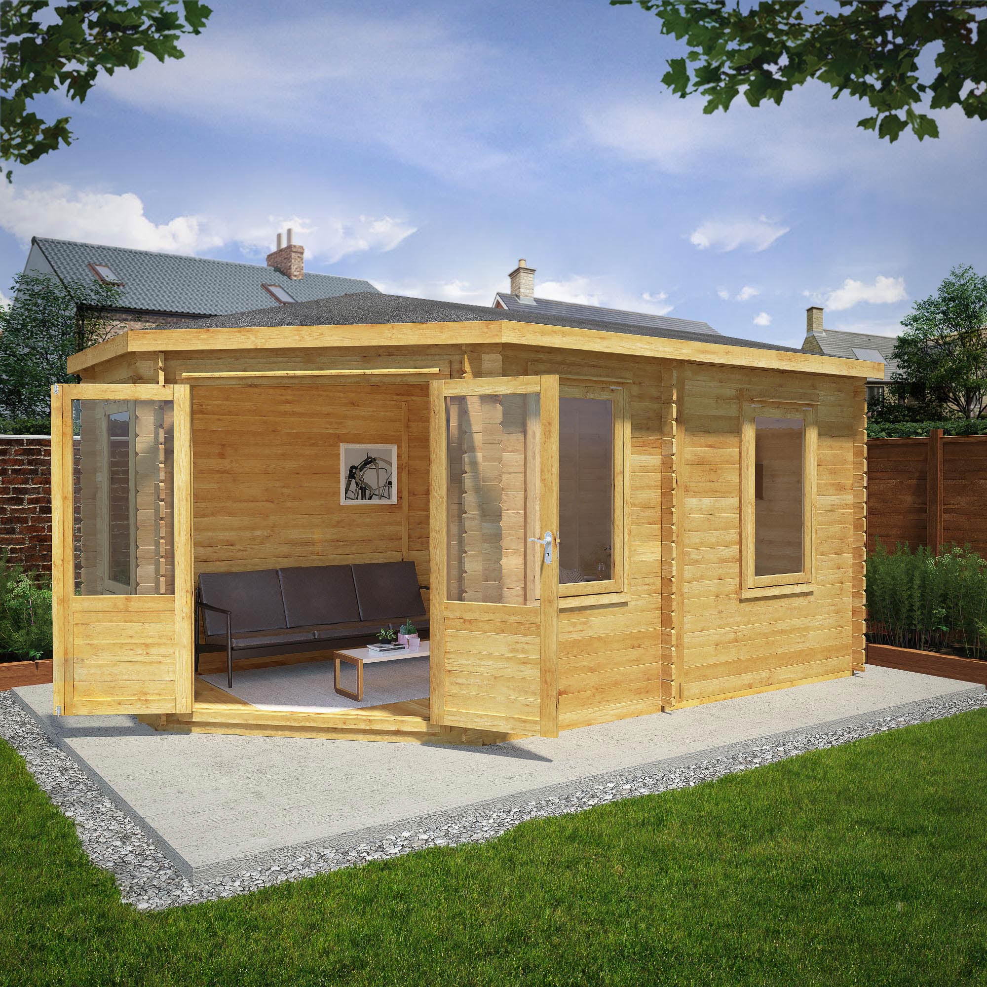 5m x 3m Log Cabins