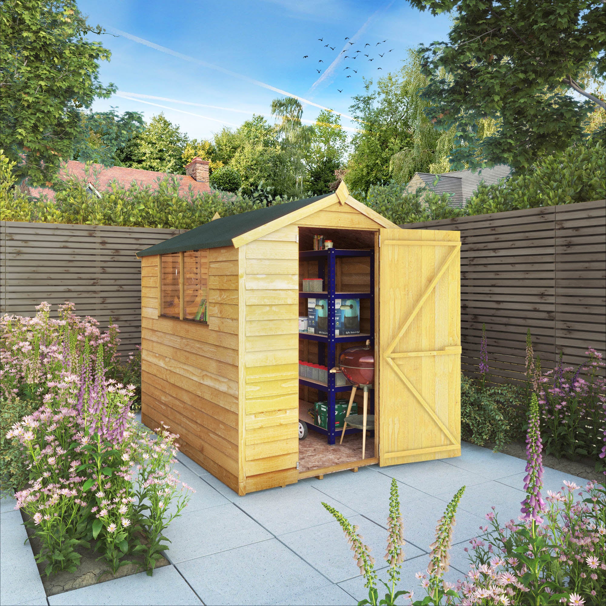 Overlap Wooden Sheds