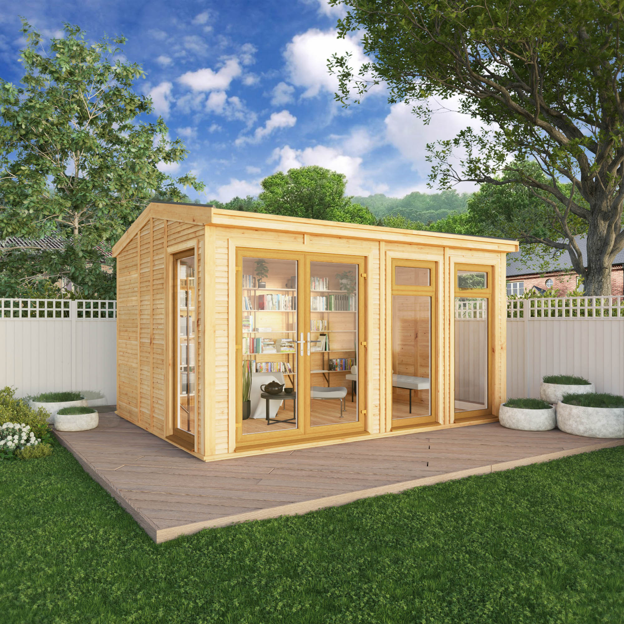 Log Cabins with UPVC