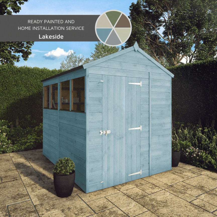 8 x 6 Shiplap Apex Wooden Shed