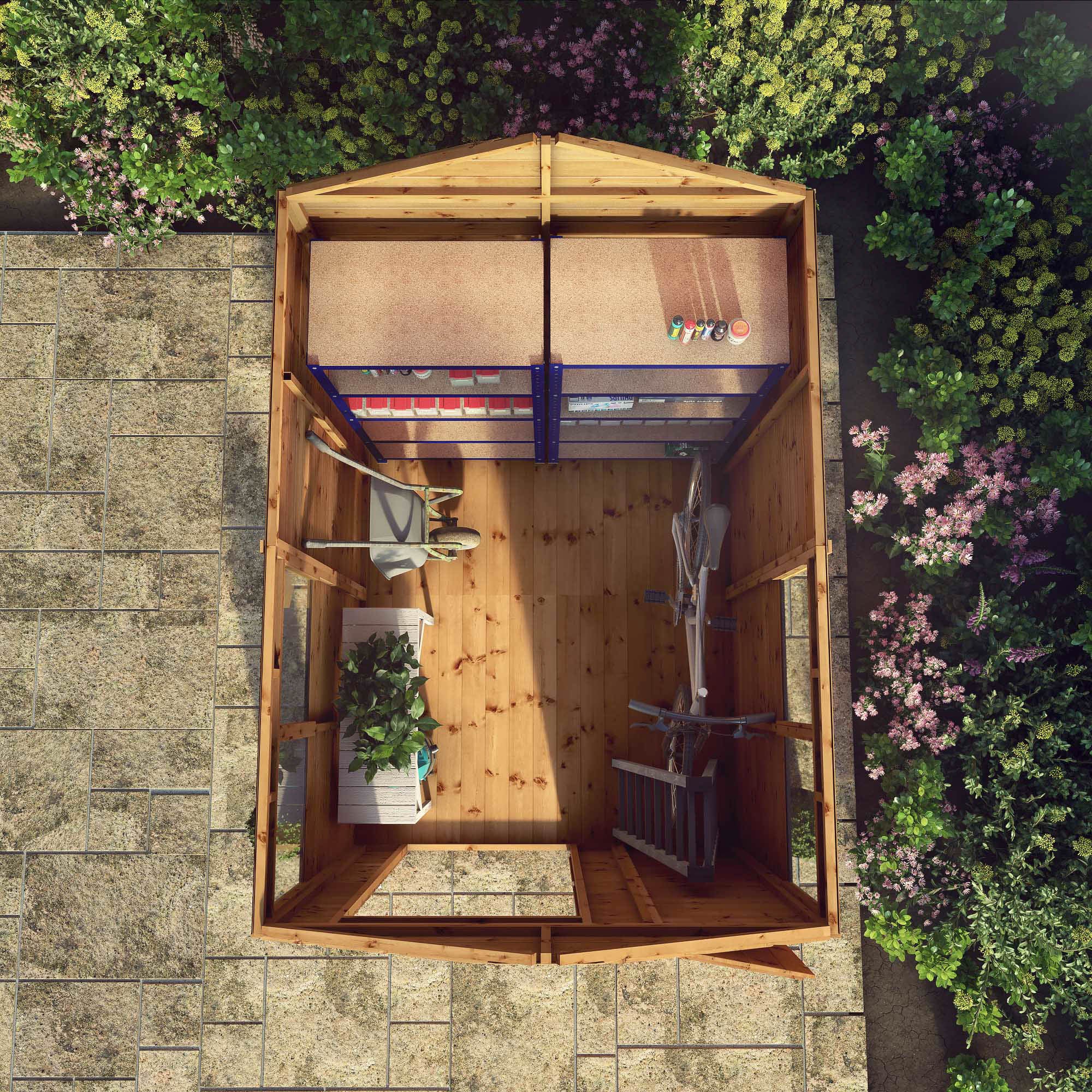 8 x 6 Shiplap Apex Wooden Shed