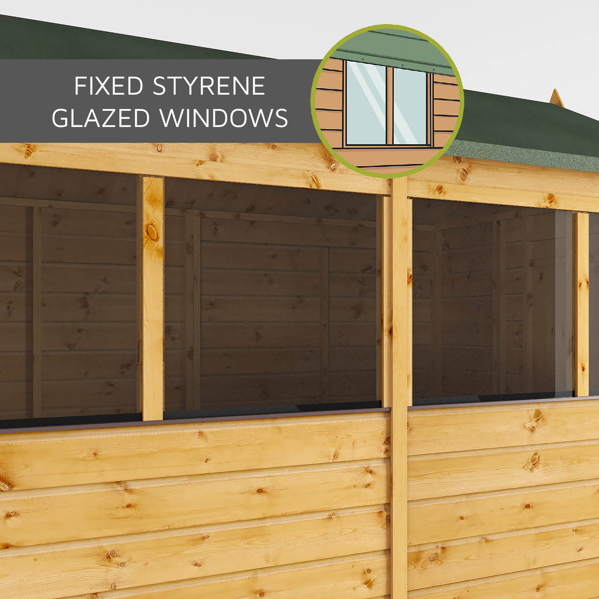 8 x 6 Shiplap Apex Wooden Shed