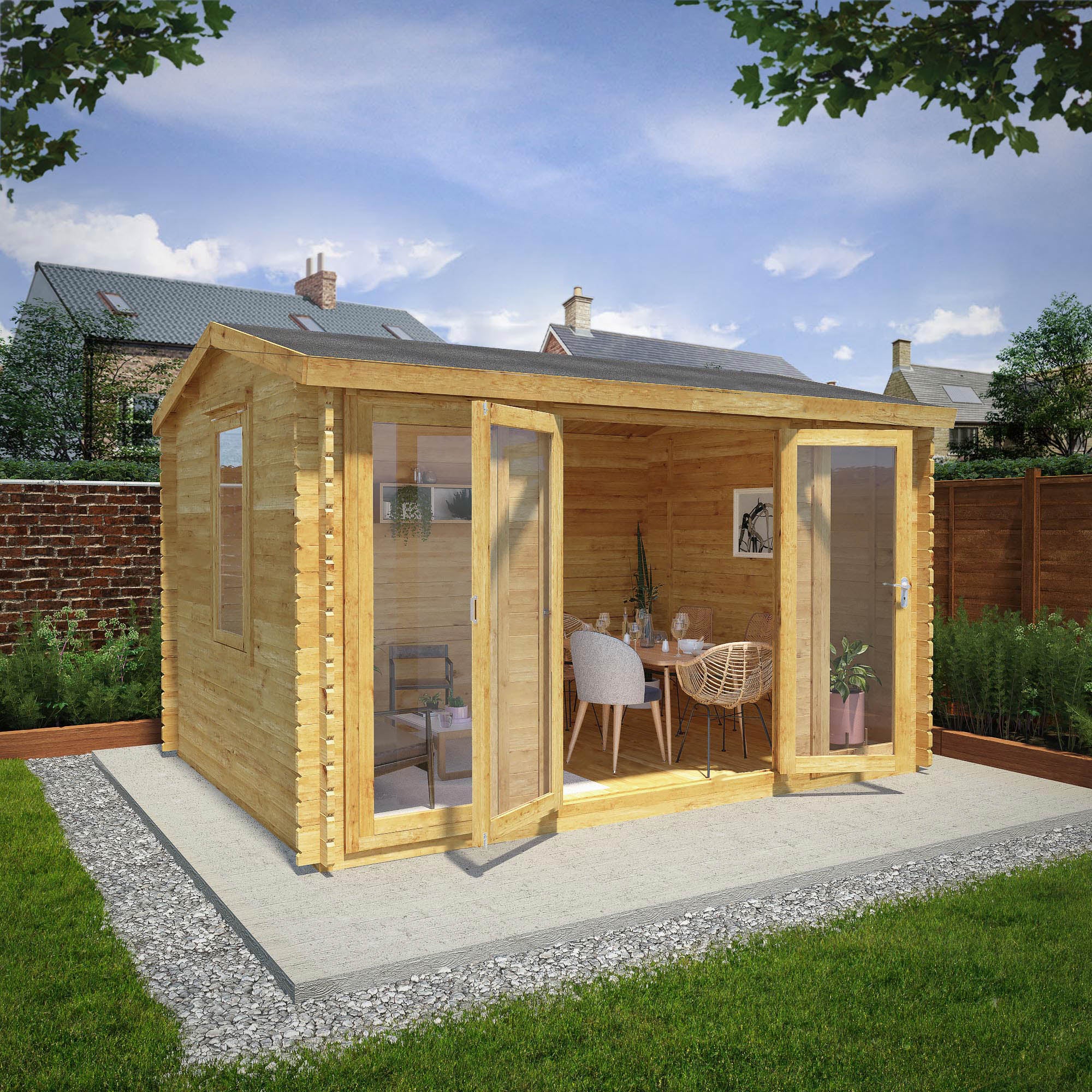 4m x 3m Log Cabins