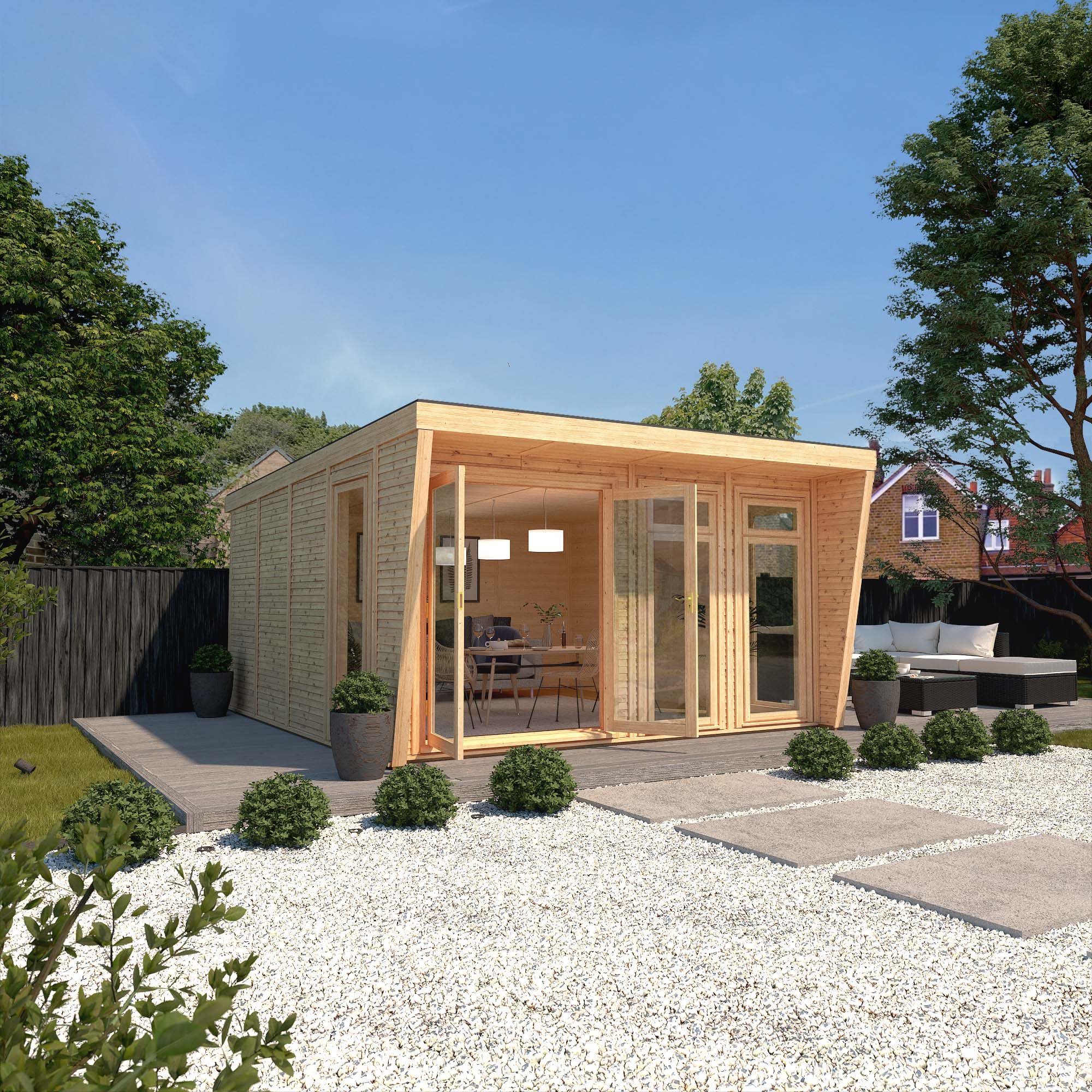 4m Wide Garden Rooms