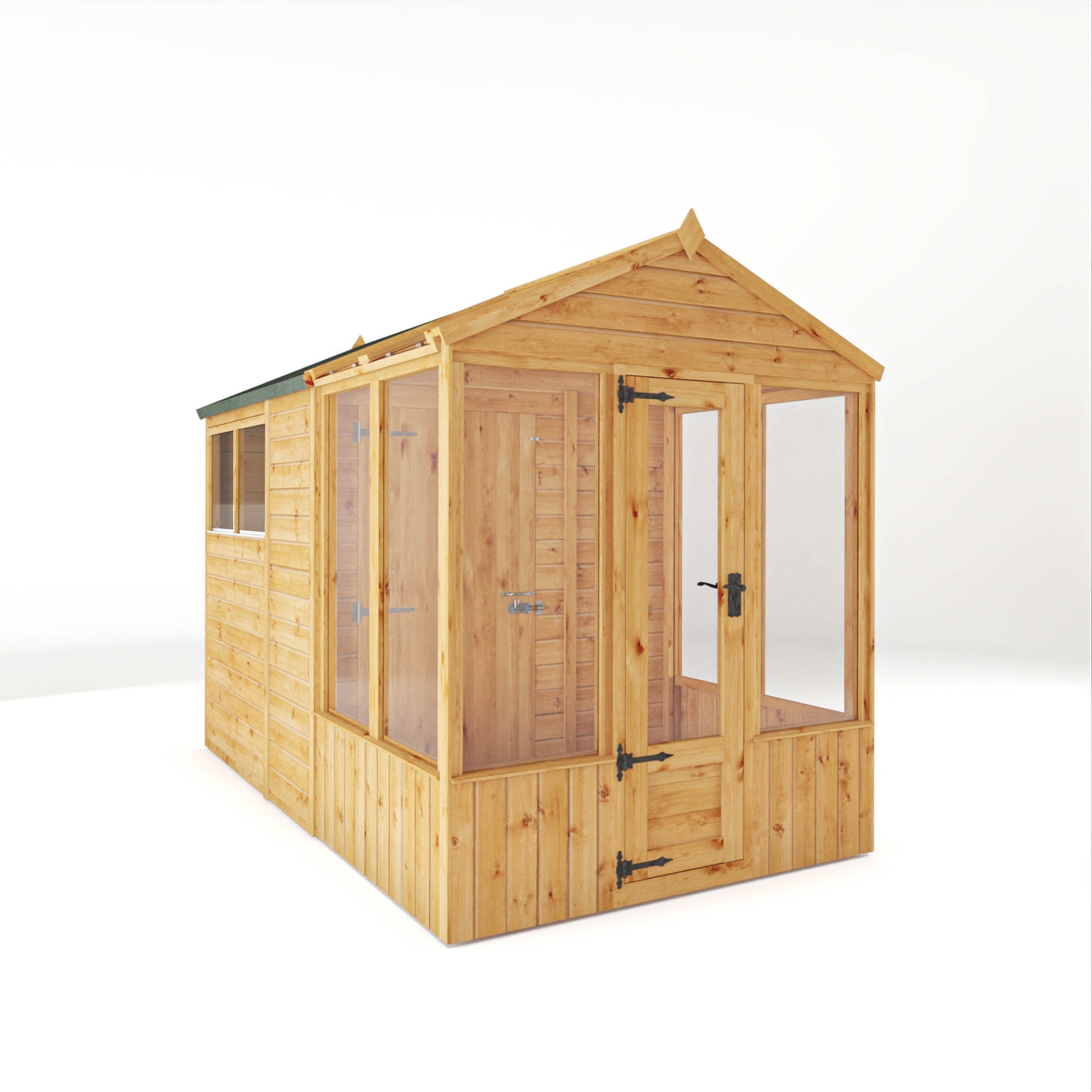 Woodsman Combi Greenhouse with Shed