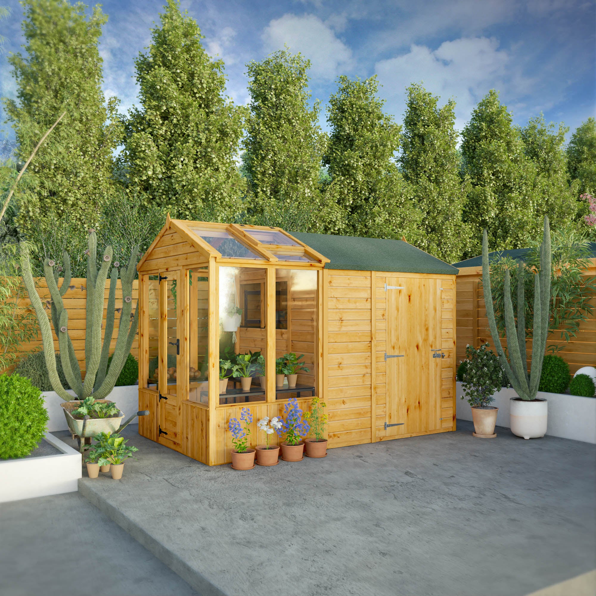 Mercia Combi Greenhouse & Shed | Modular Design – Mercia Garden