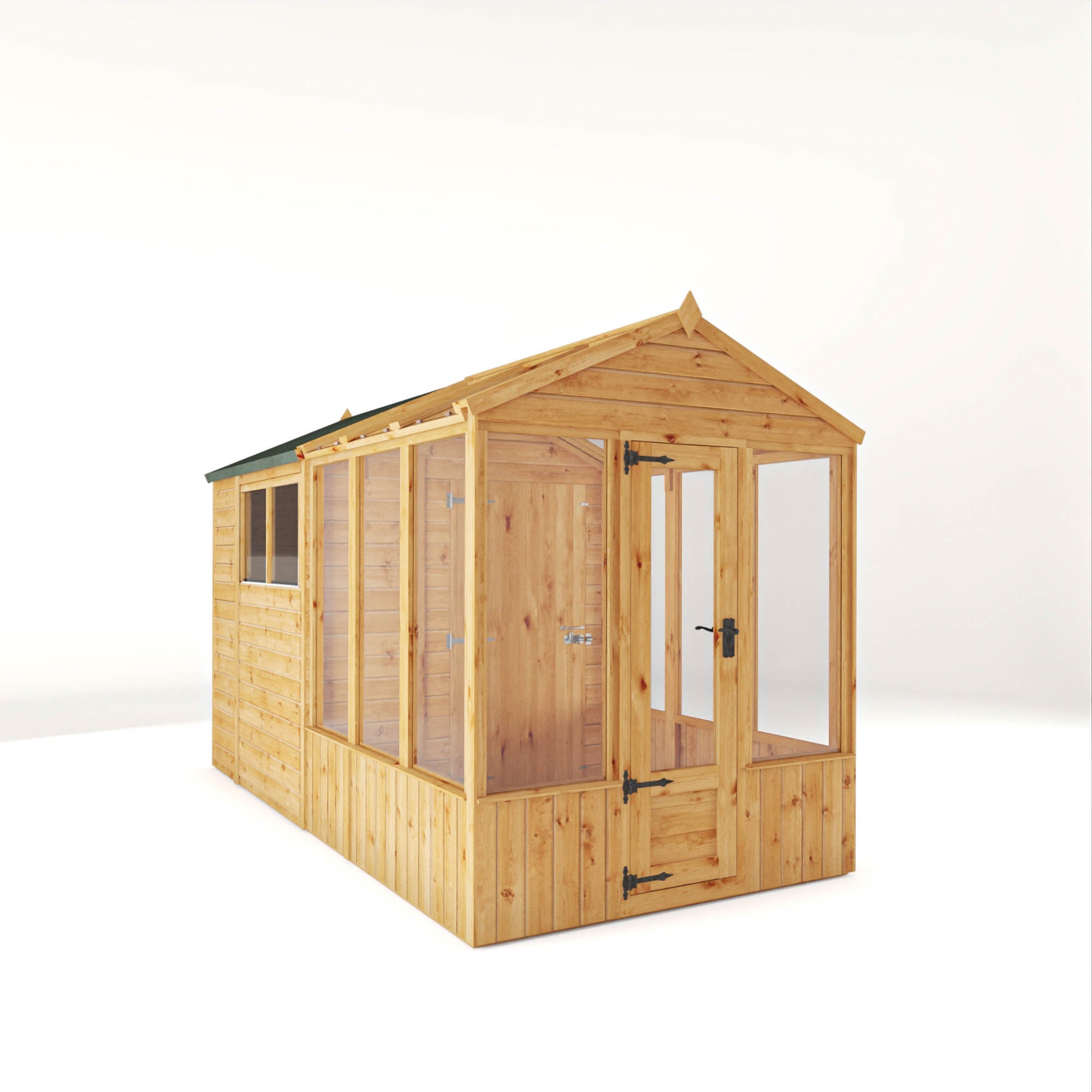 Woodsman Combi Greenhouse with Shed
