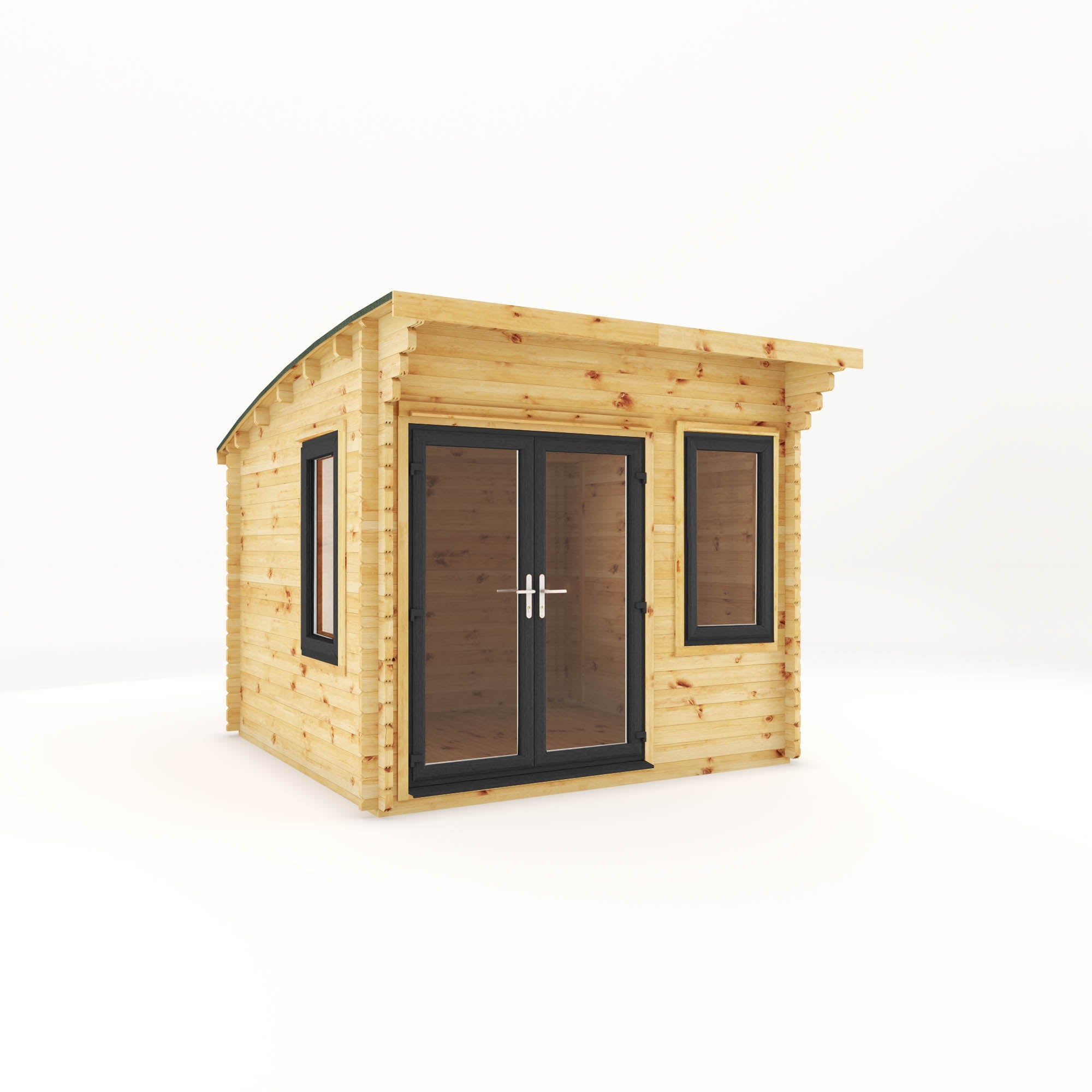 The Curved Roof Helios Log Cabin