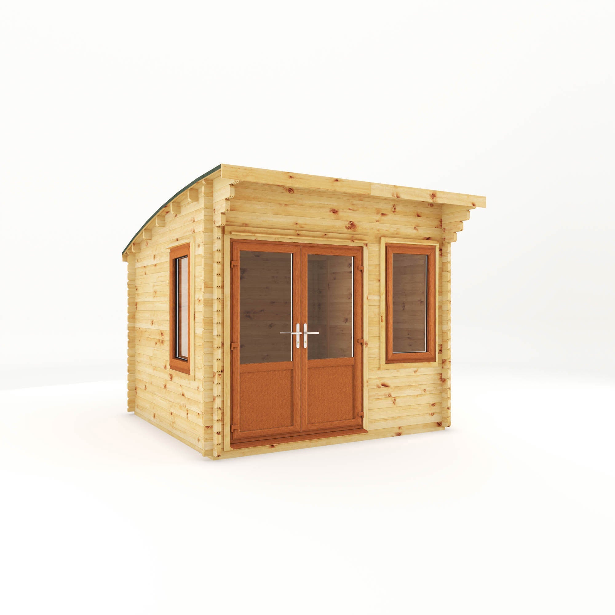 The Curved Roof Helios Log Cabin