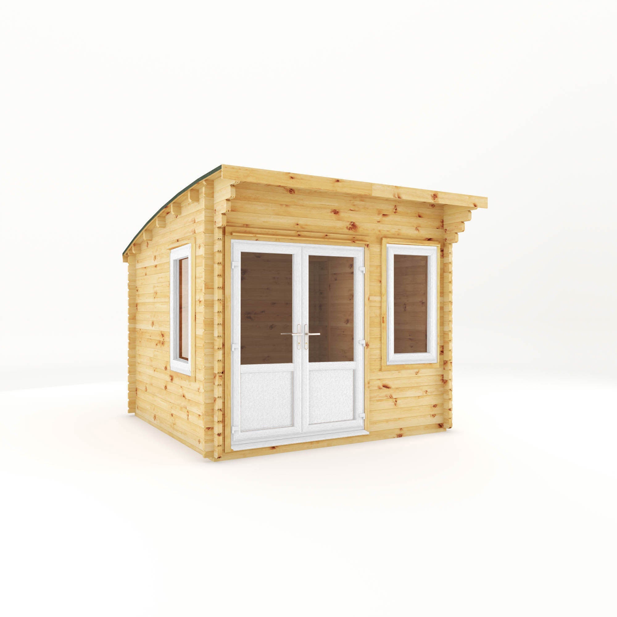 The Curved Roof Helios Log Cabin
