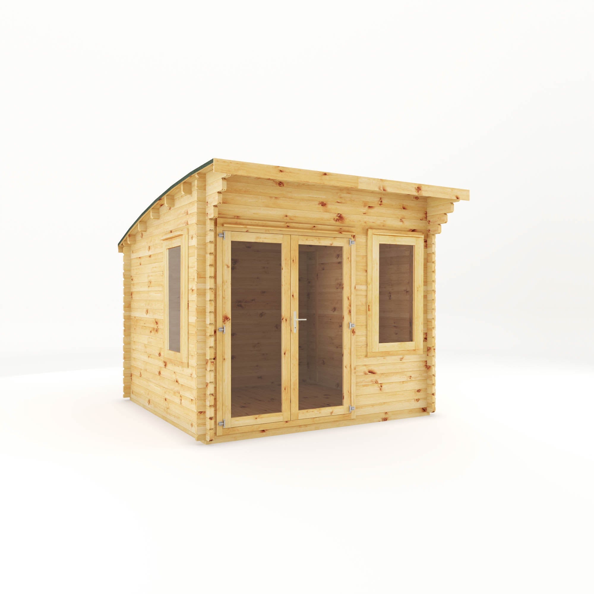The Curved Roof Helios Log Cabin
