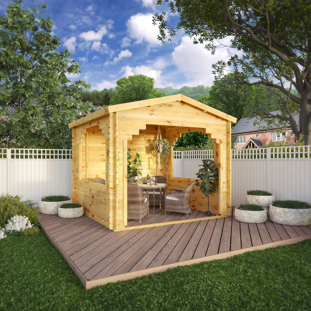 3m x 3m Log Cabin Gazebo