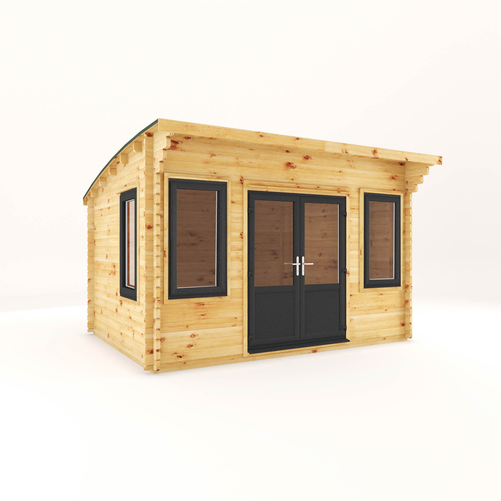 The Curved Roof Helios Log Cabin