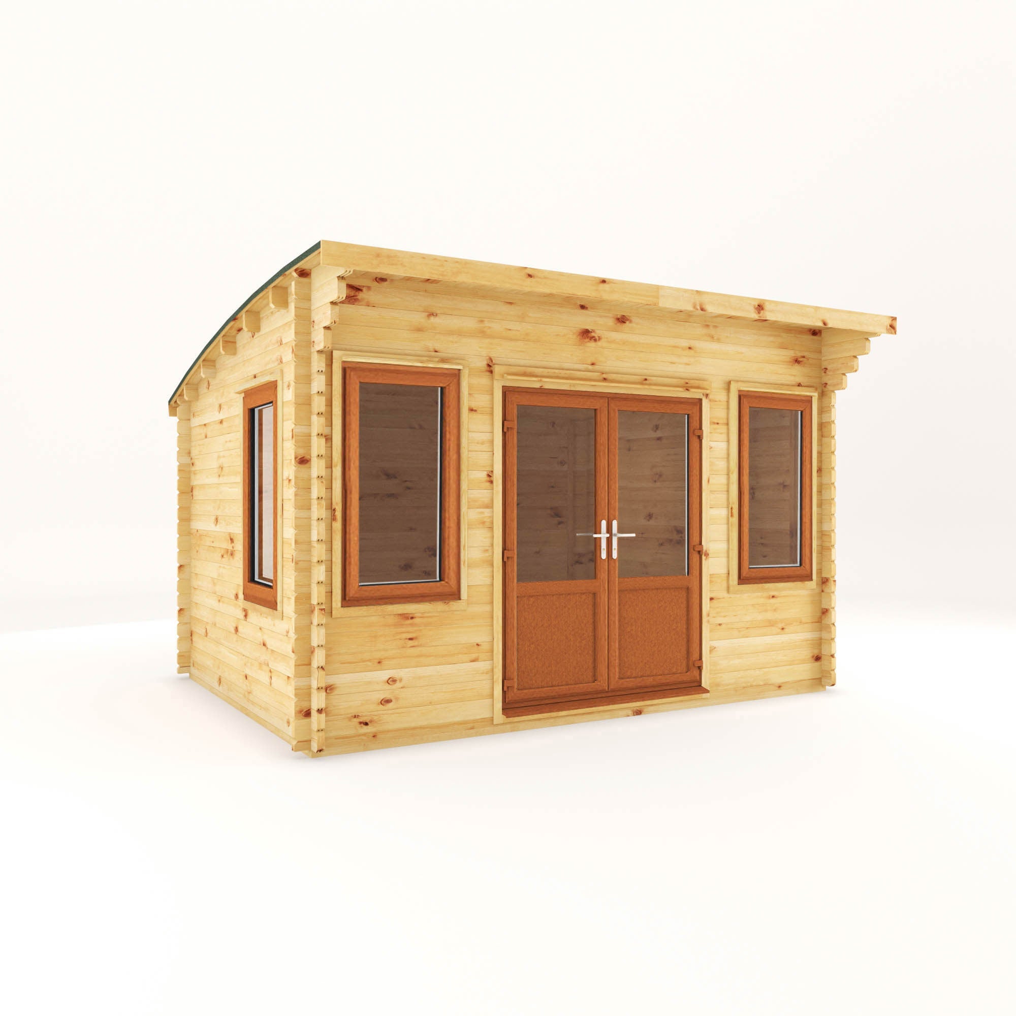 The Curved Roof Helios Log Cabin