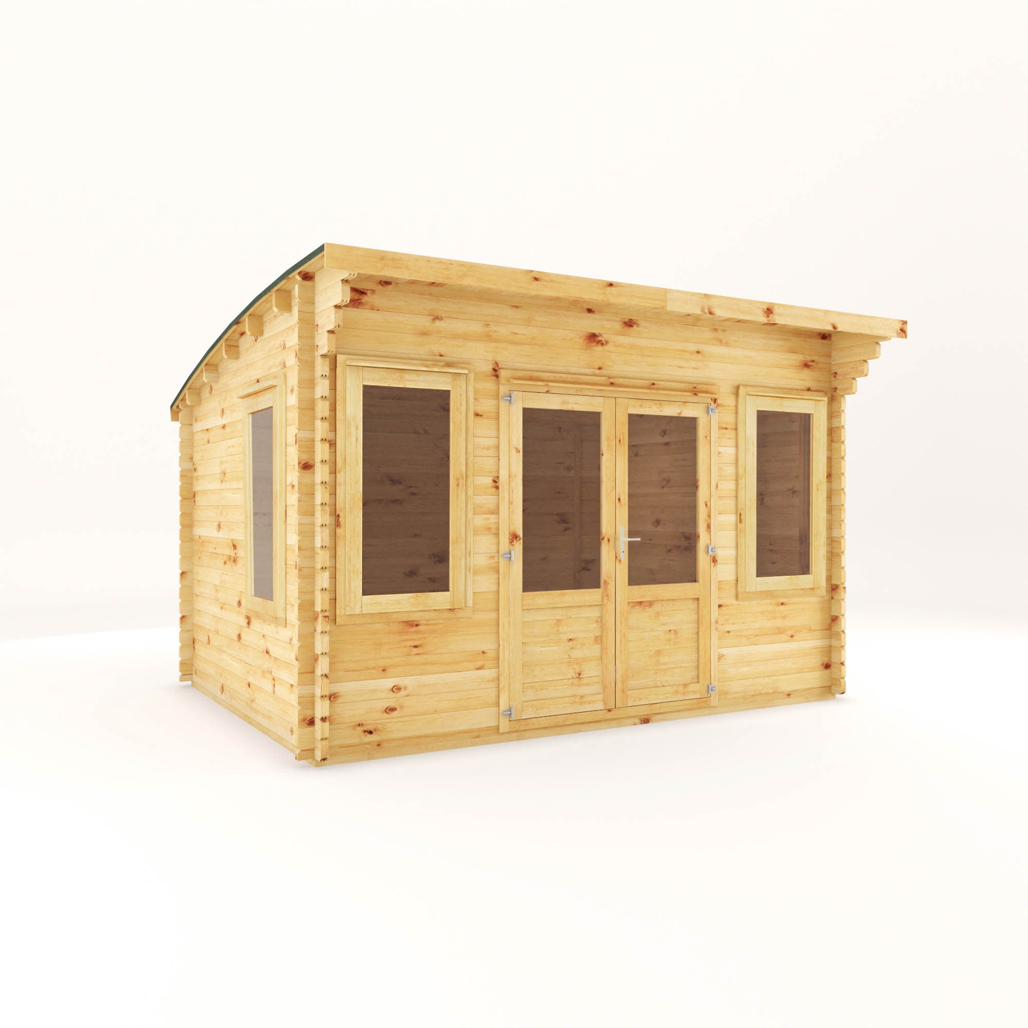 The Curved Roof Helios Log Cabin