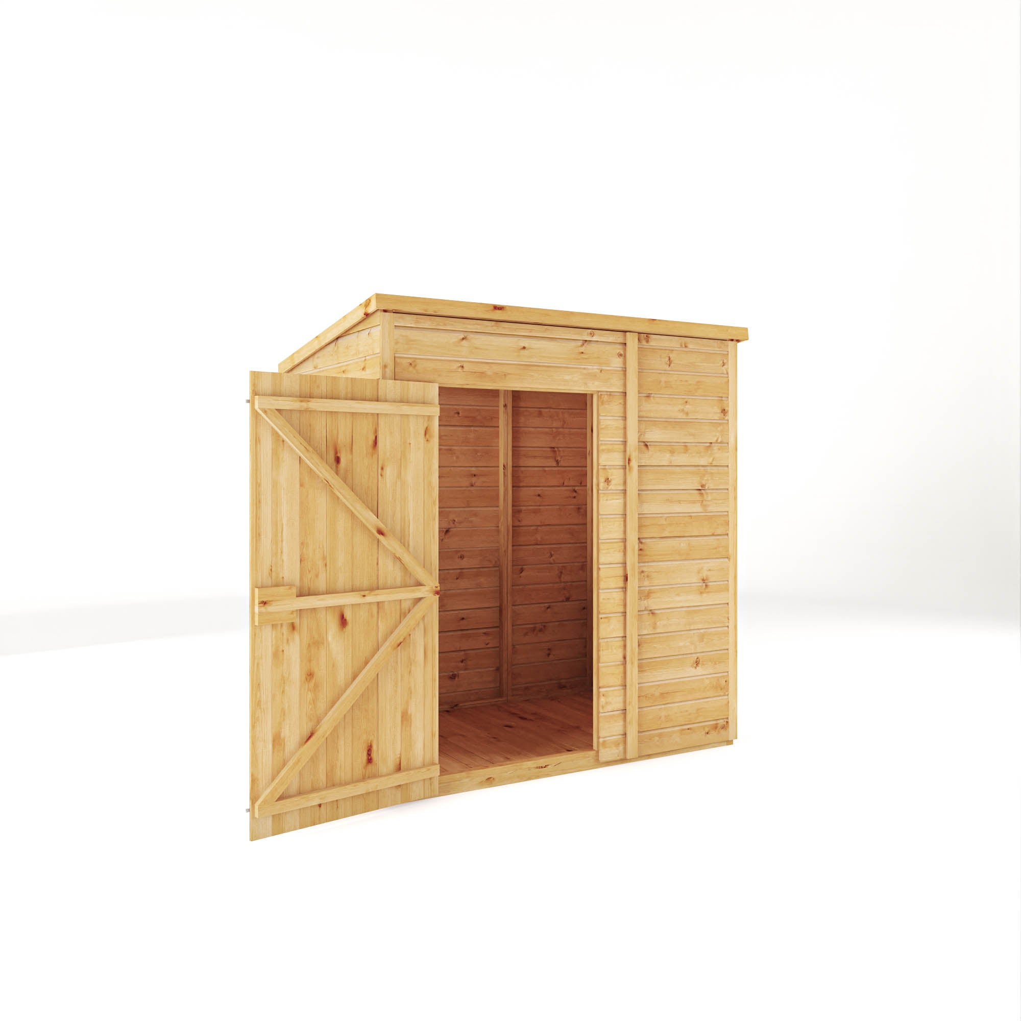 The Woodsman 6 x 4 Shiplap Pent Wooden Shed