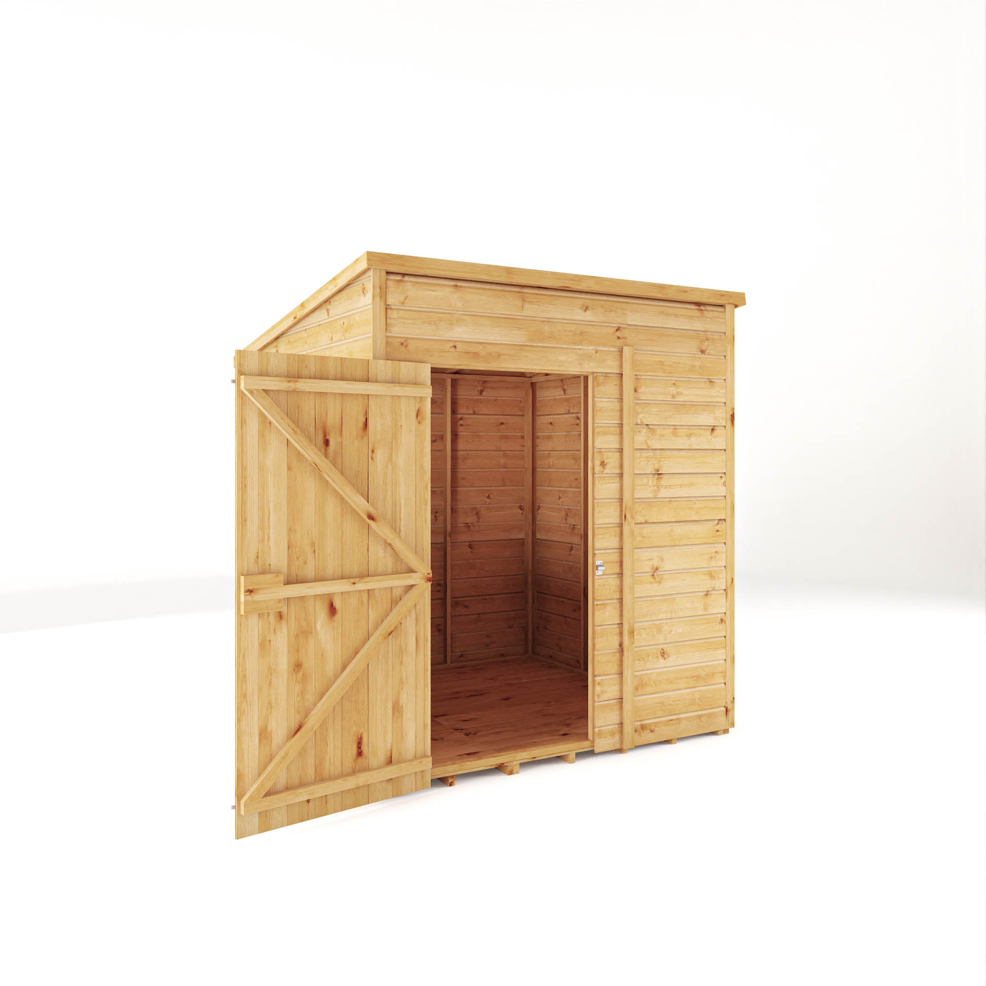 The Woodsman 6 x 6 Shiplap Pent Wooden Shed