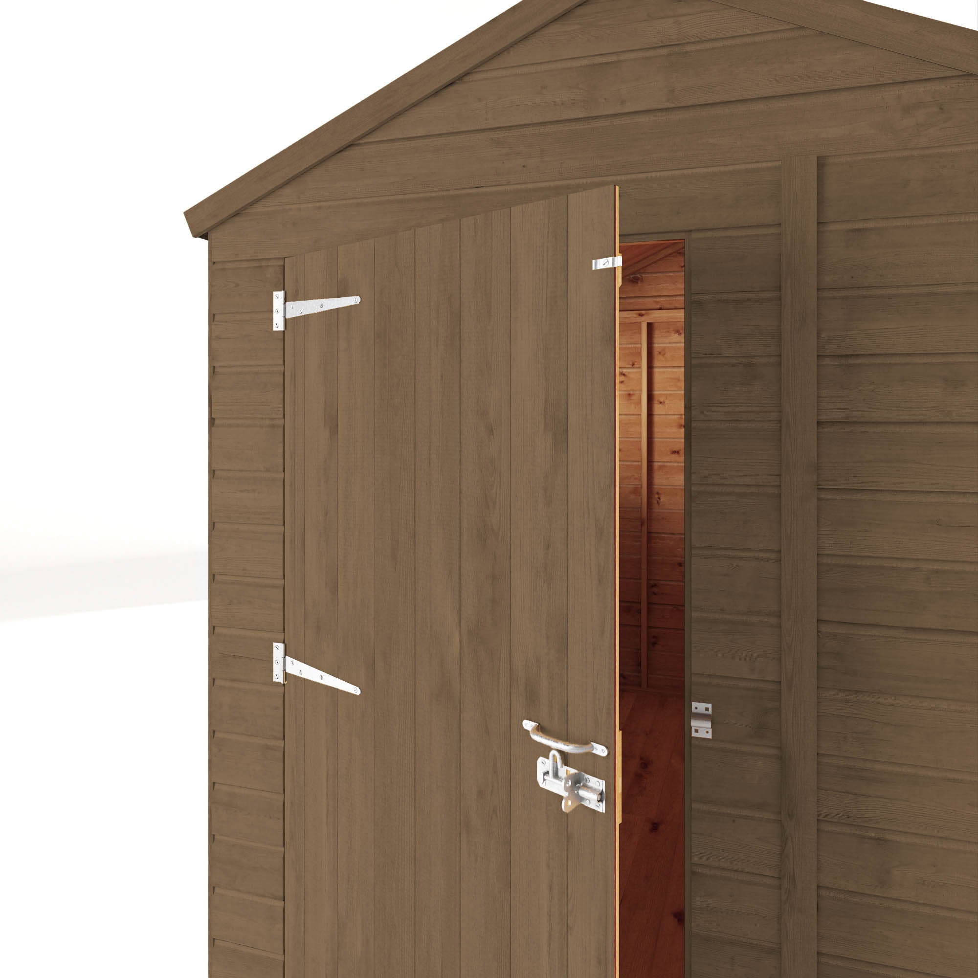 8 x 6 Ready Painted Woodsman Shiplap Apex Wooden Shed