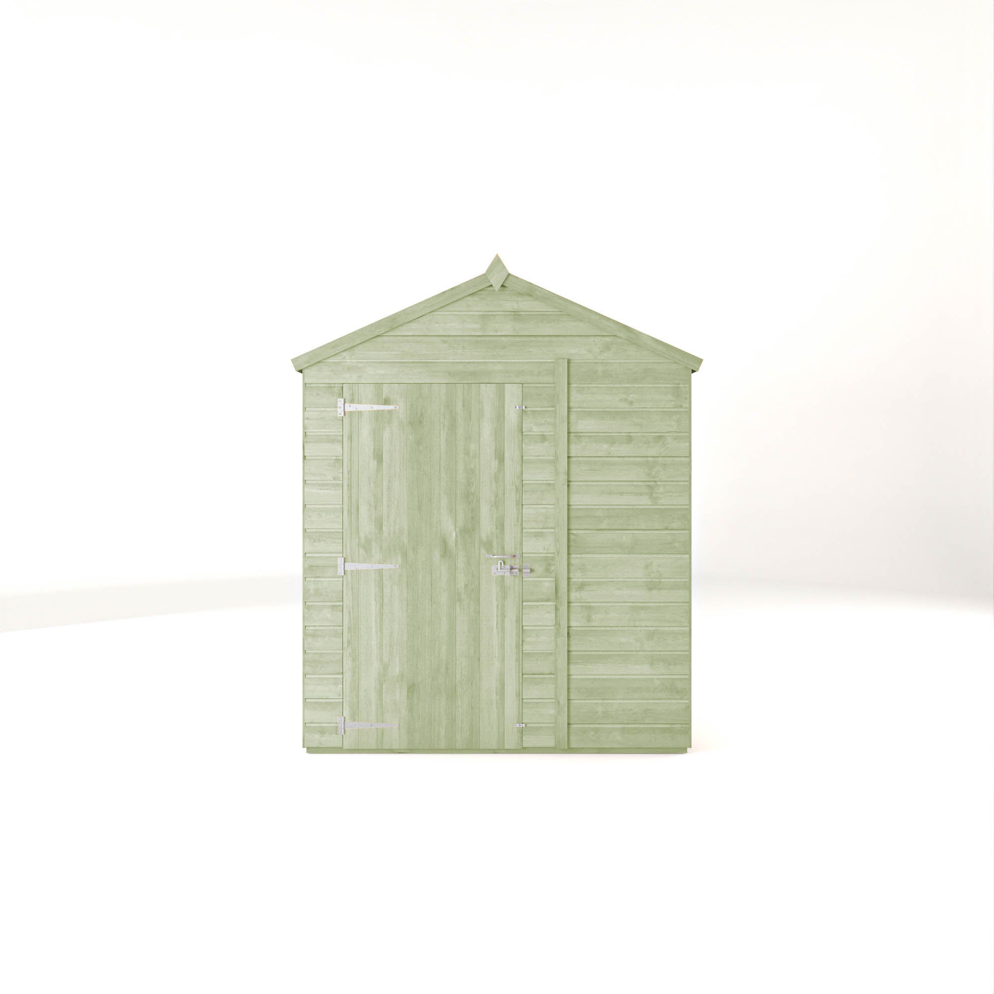 8 x 6 Ready Painted Woodsman Shiplap Apex Wooden Shed