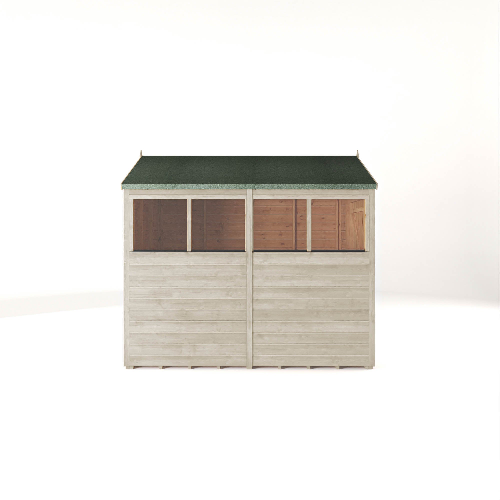 8 x 6 Ready Painted Woodsman Shiplap Apex Wooden Shed