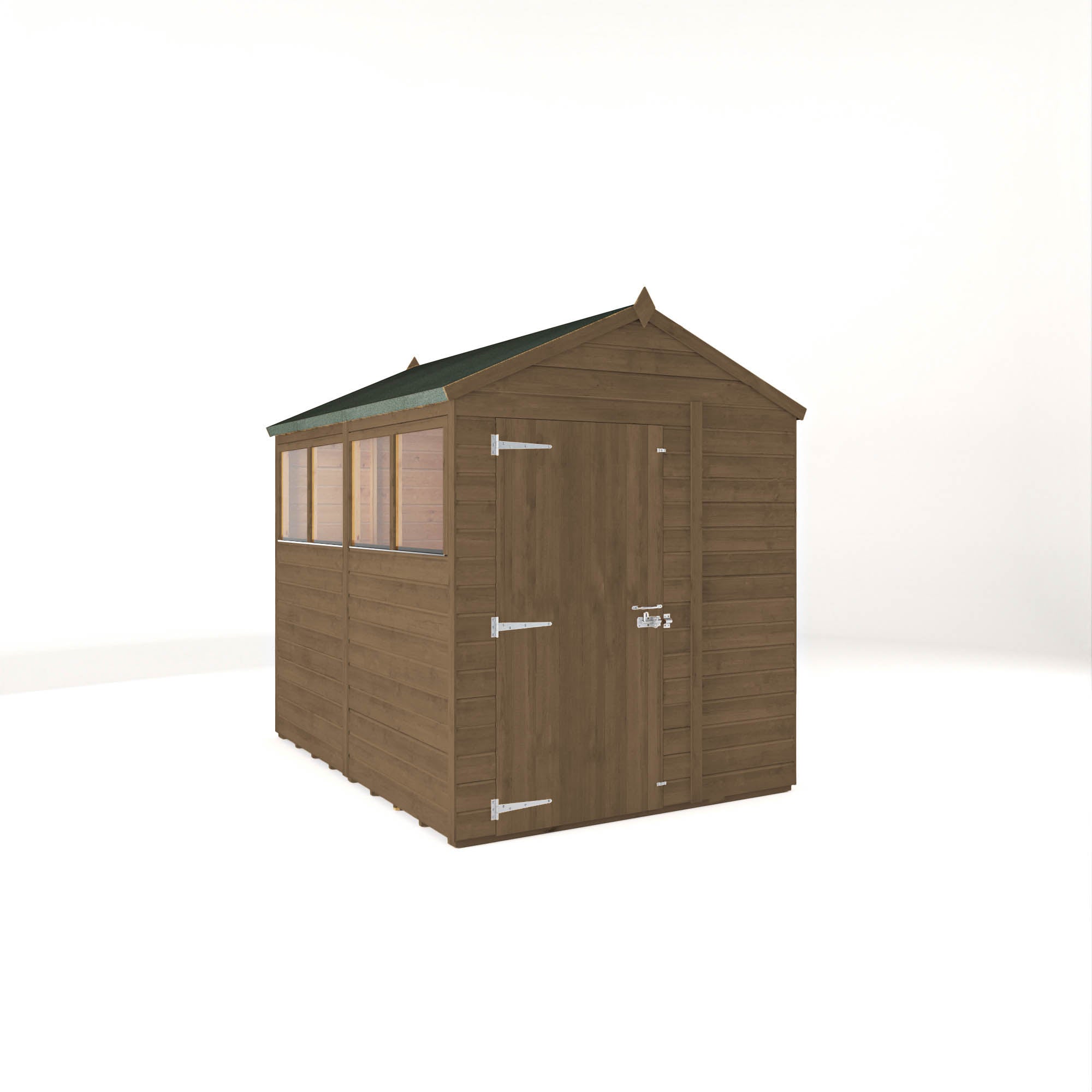 8 x 6 Ready Painted Woodsman Shiplap Apex Wooden Shed