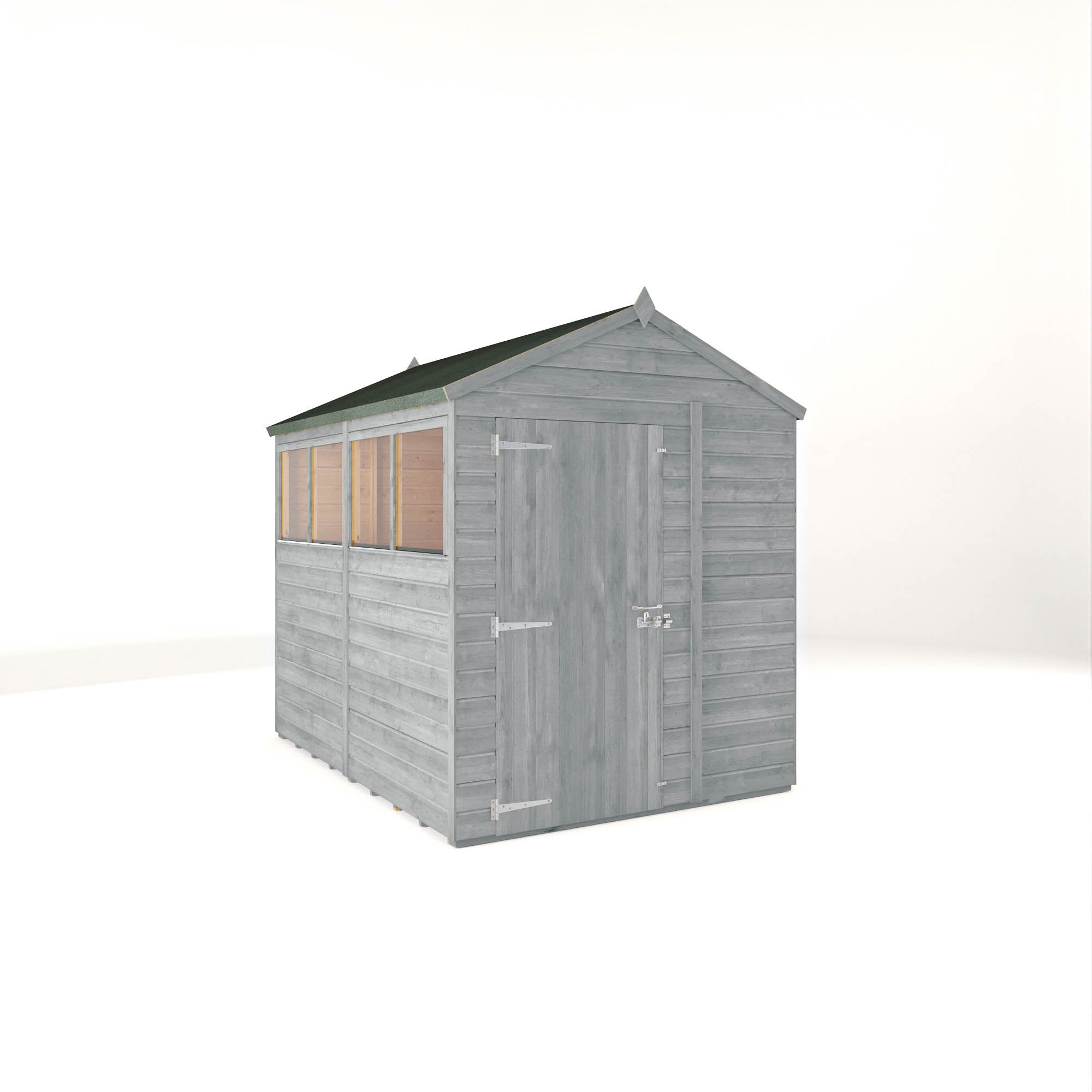 8 x 6 Ready Painted Woodsman Shiplap Apex Wooden Shed