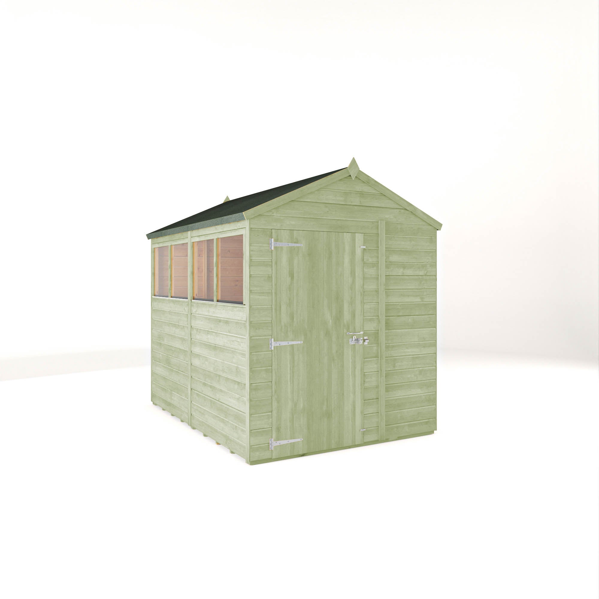 8 x 6 Ready Painted Woodsman Shiplap Apex Wooden Shed