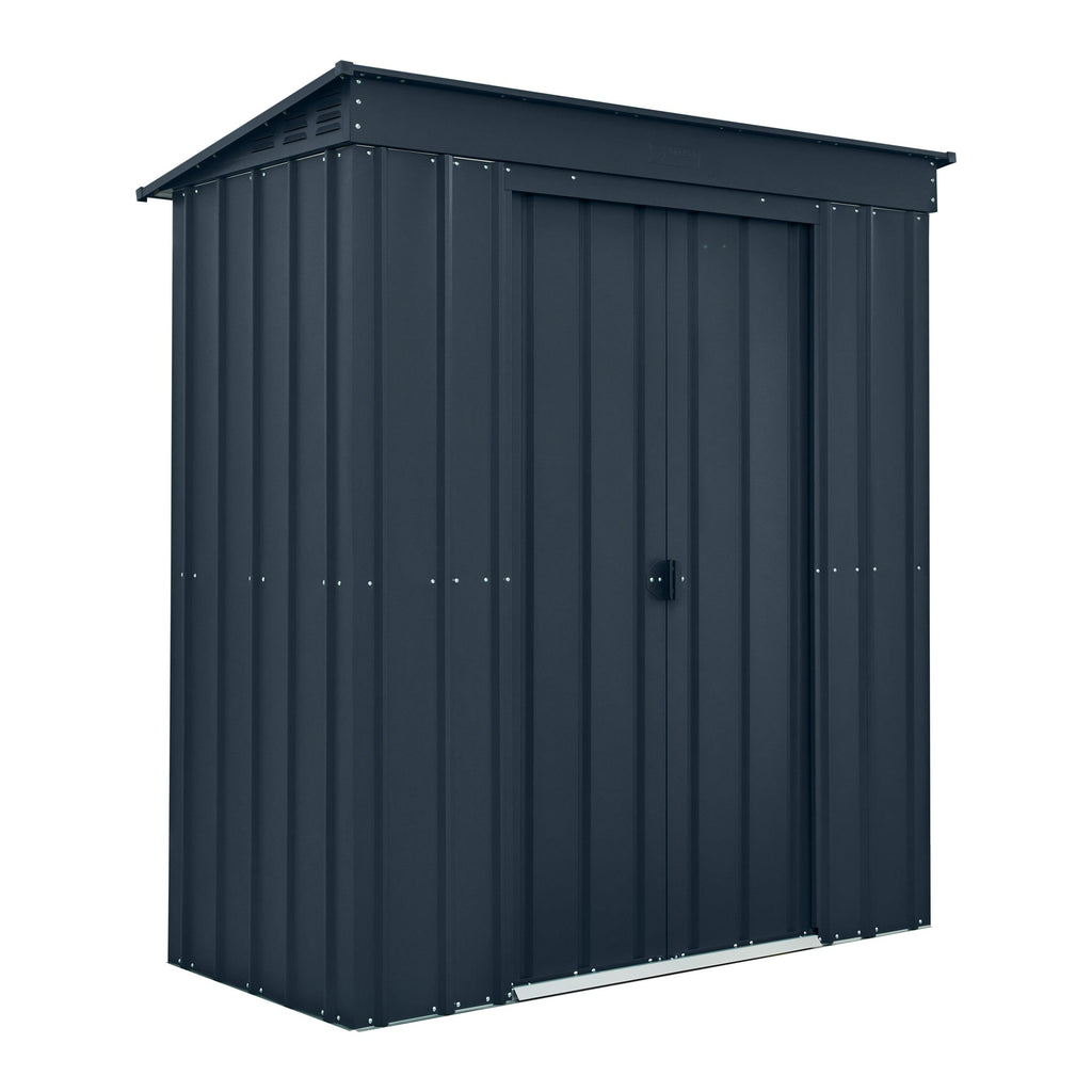 Globel Pent Metal Shed