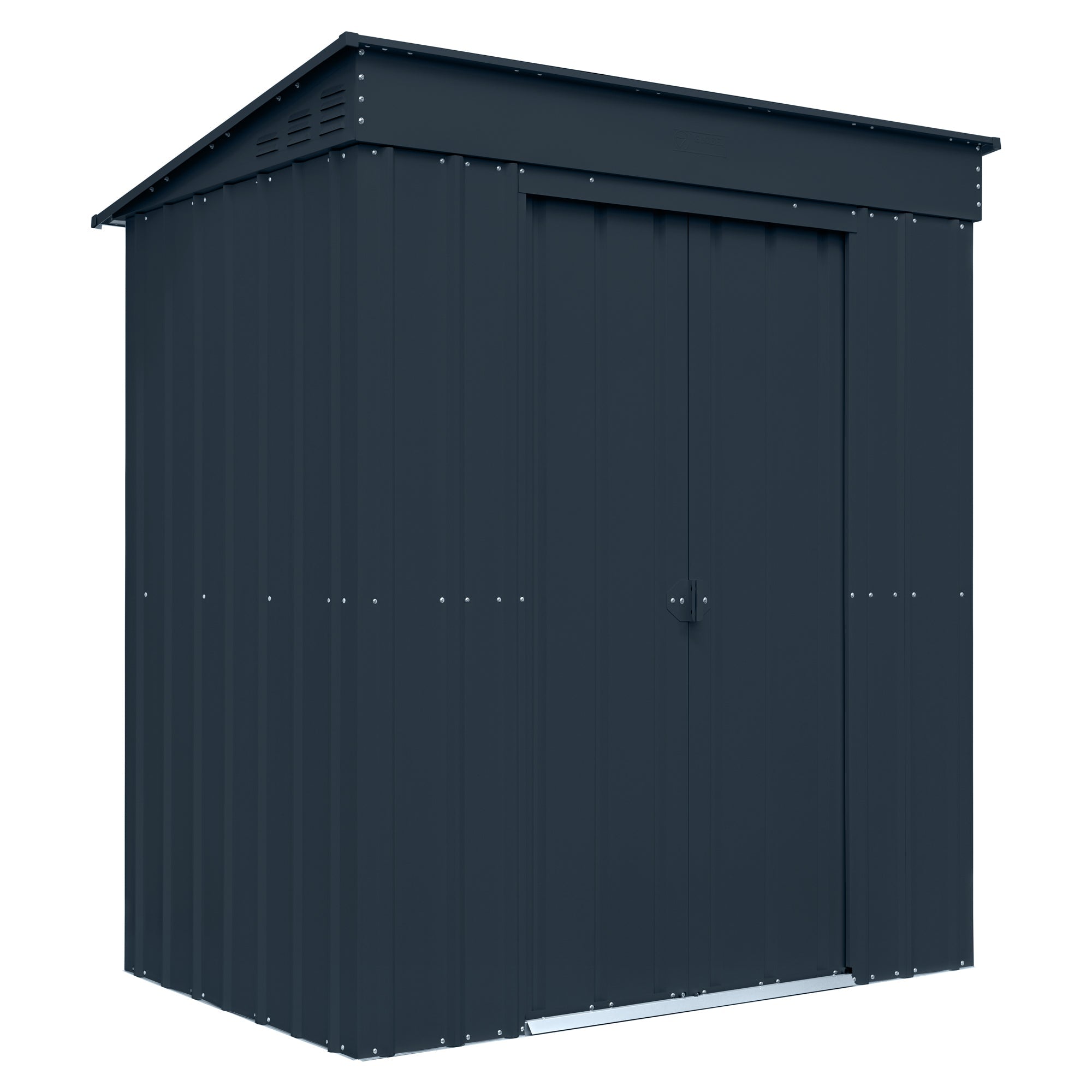 Globel Pent Metal Shed