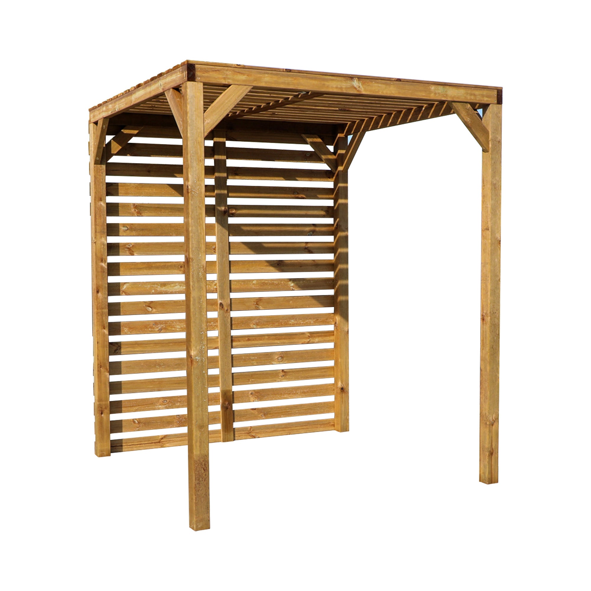 Pressure Treated Pergola with Slatted Panels