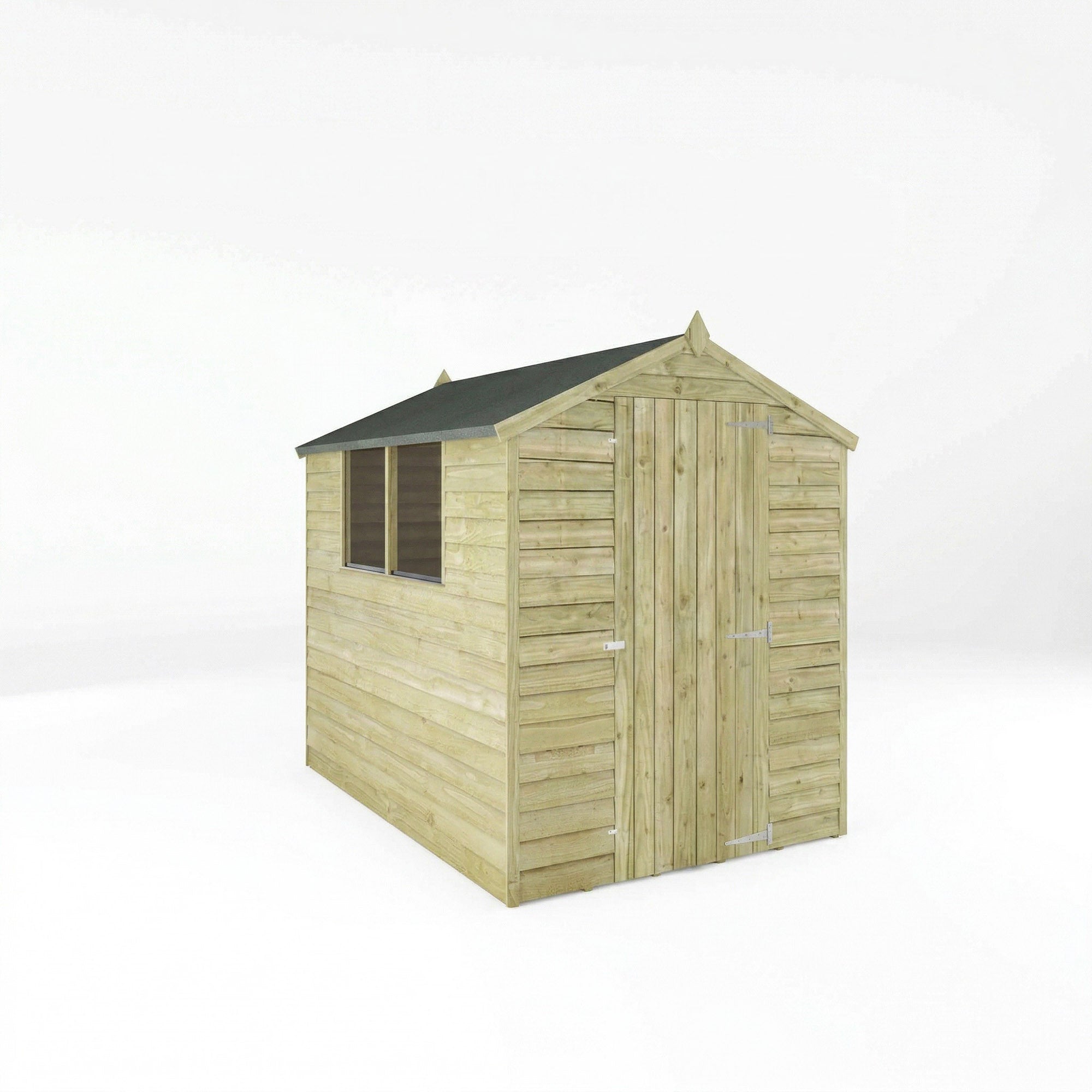 Value Overlap Single Door Apex Shed