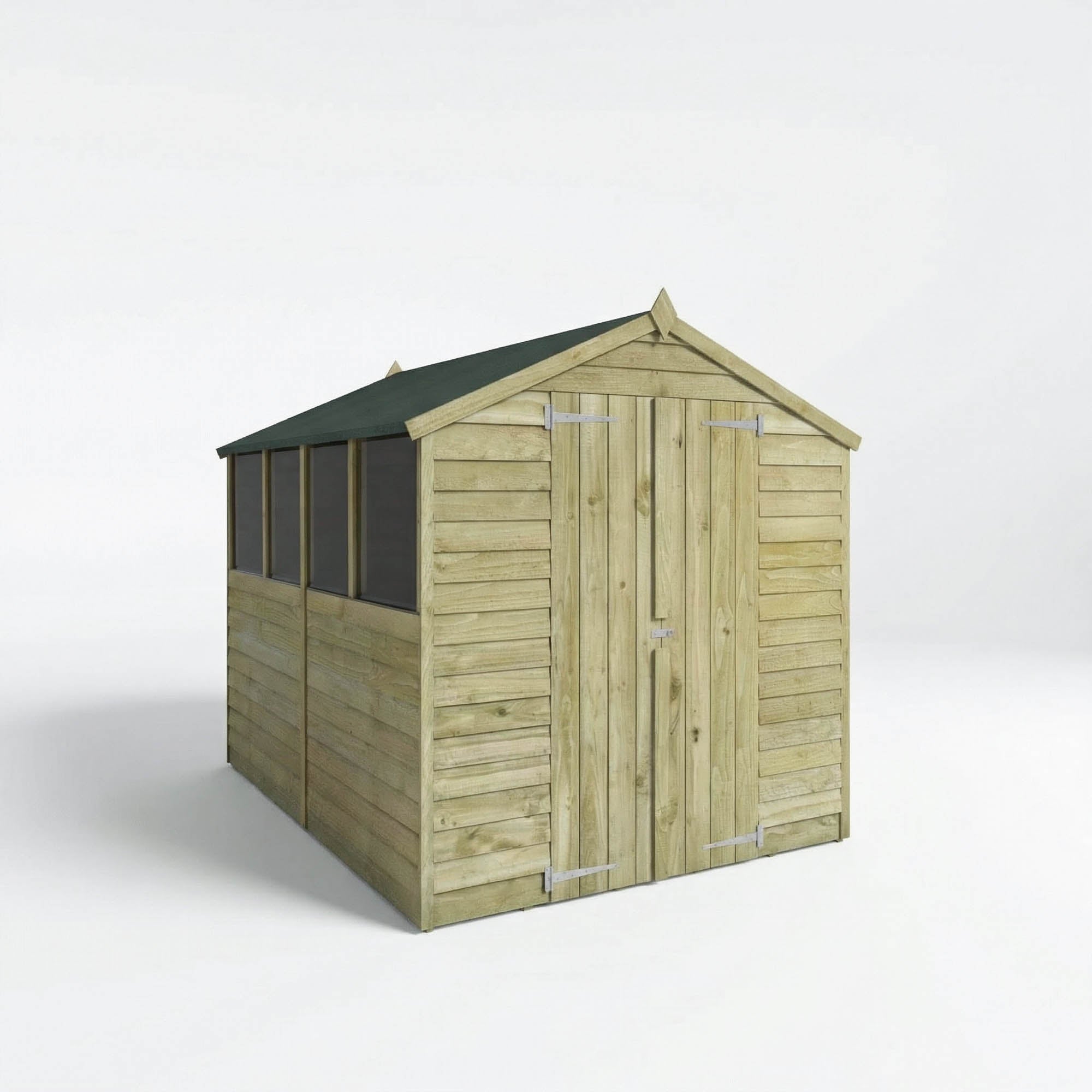 Value Overlap Double Door Apex Shed
