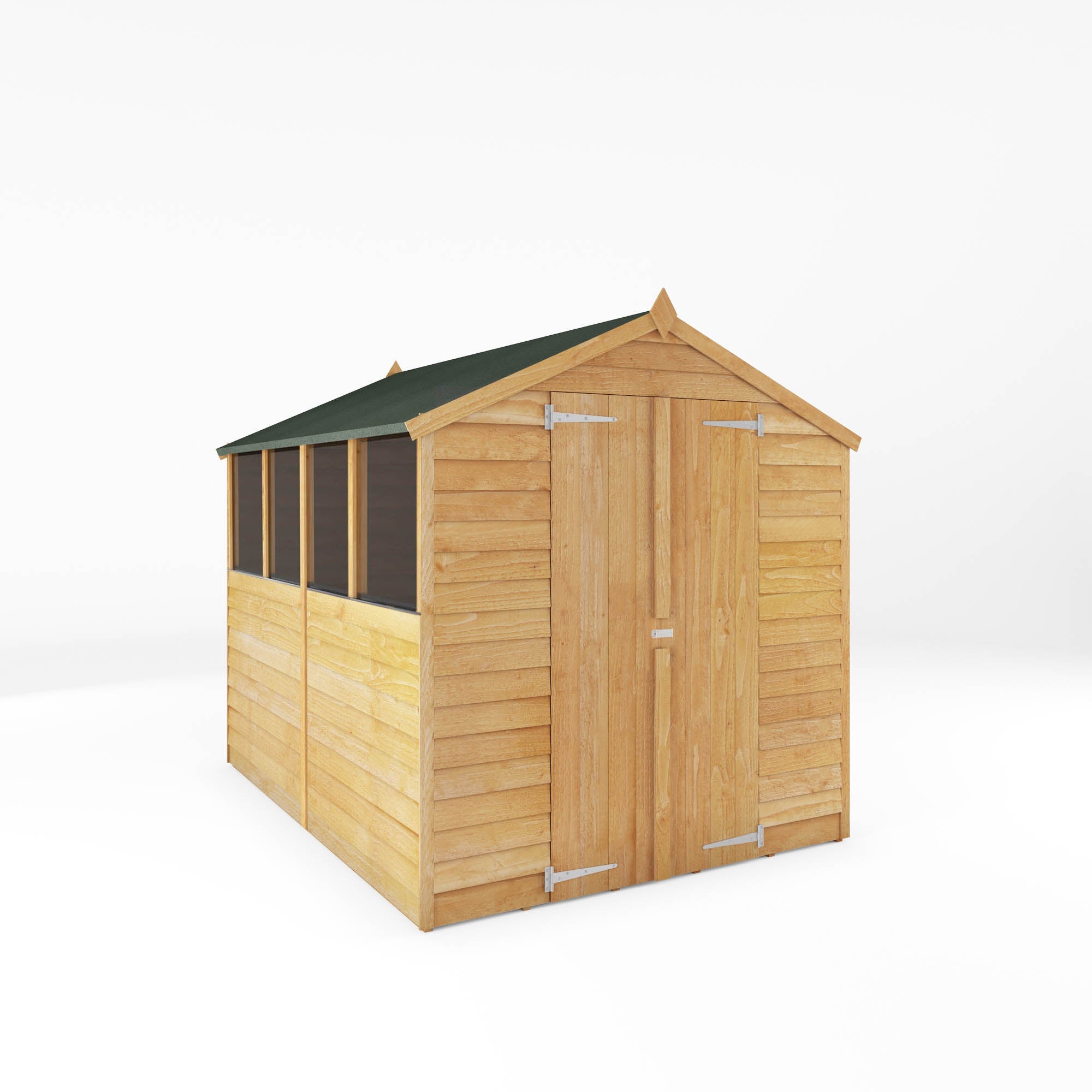 アガベ OPEN Double Door Apex Overlap Garden Shed – Mercia Garden Products