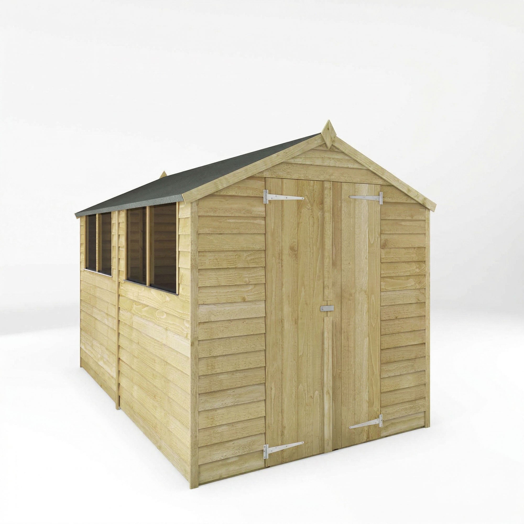 Value Overlap Double Door Apex Shed