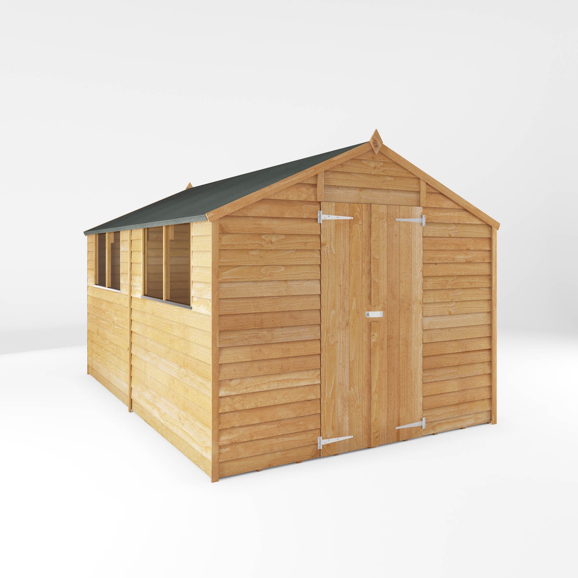 Value Overlap Double Door Apex Shed