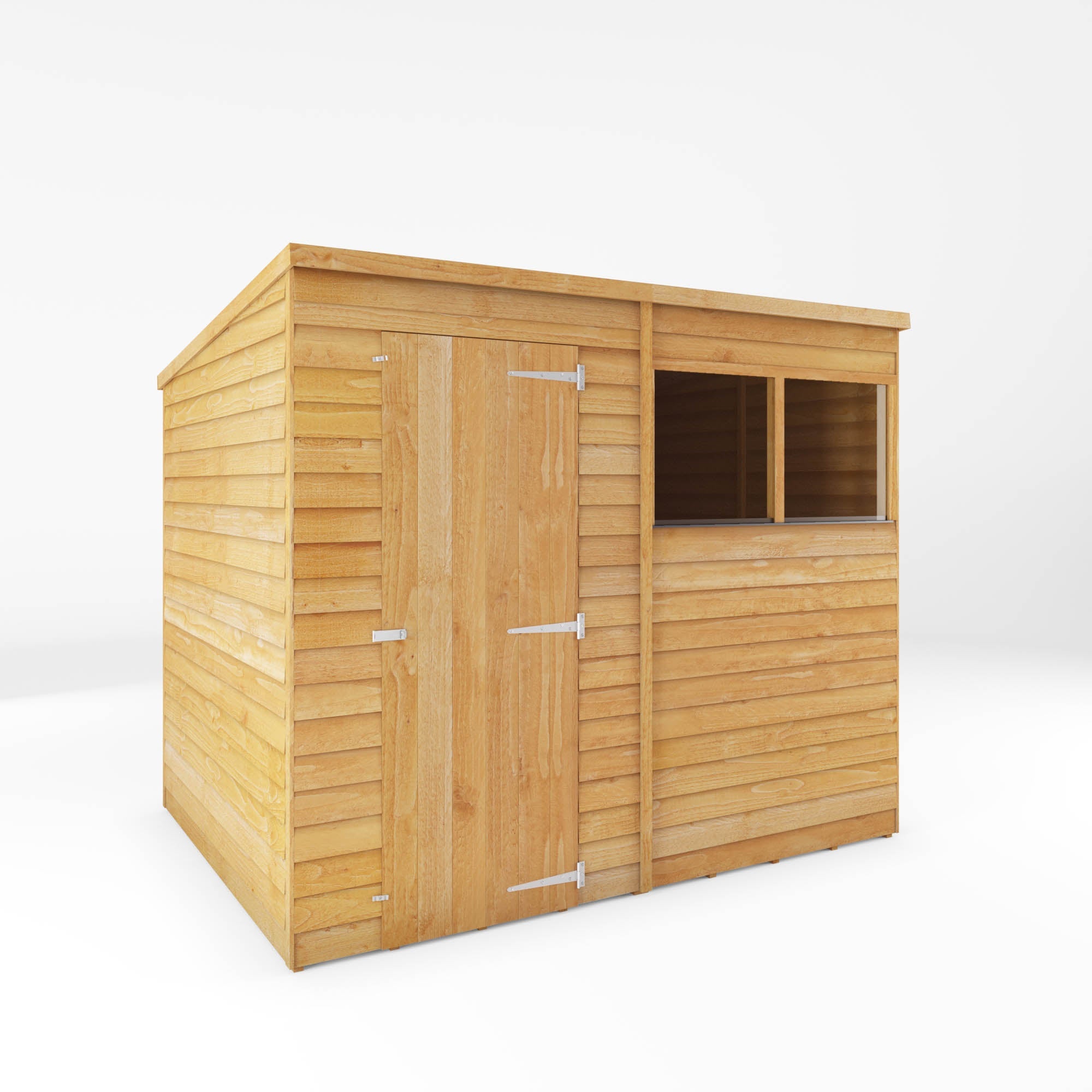 Value Overlap Single Door Pent Shed