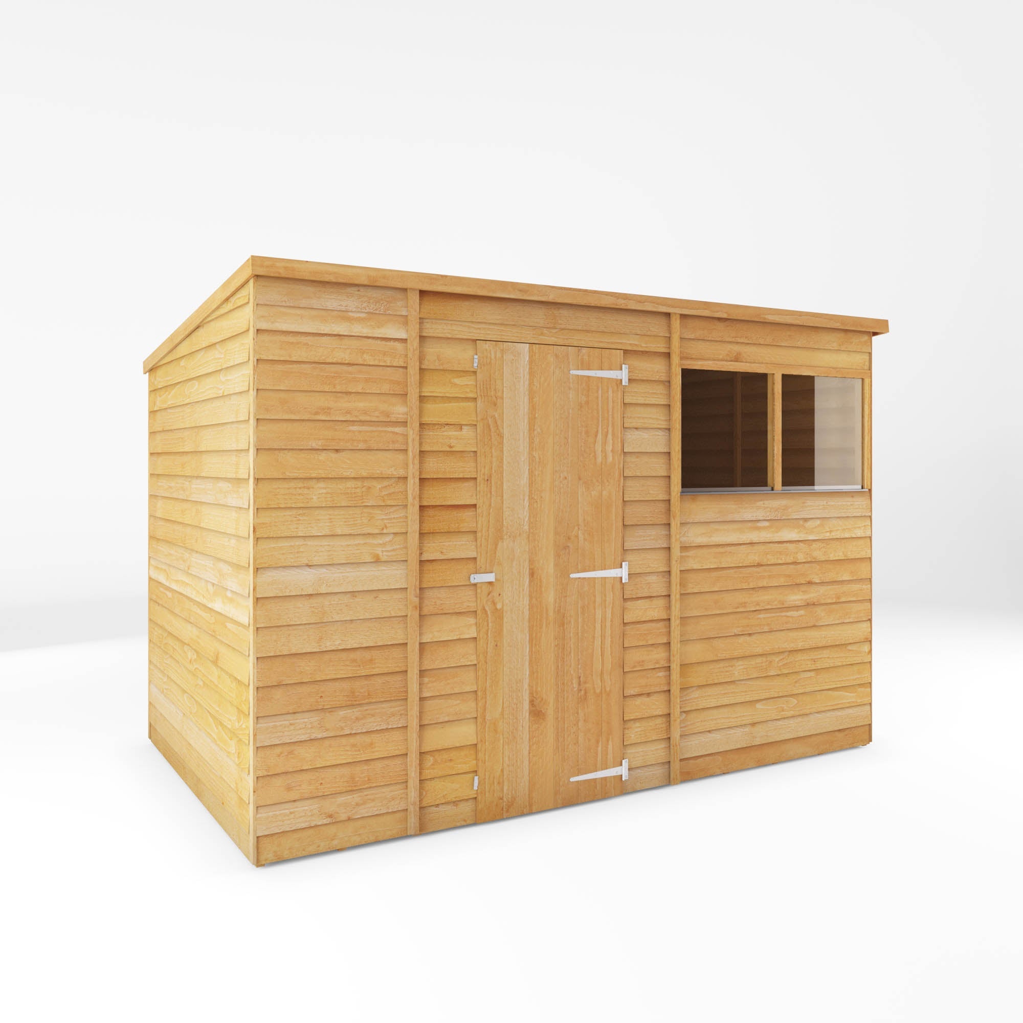 Value Overlap Single Door Pent Shed