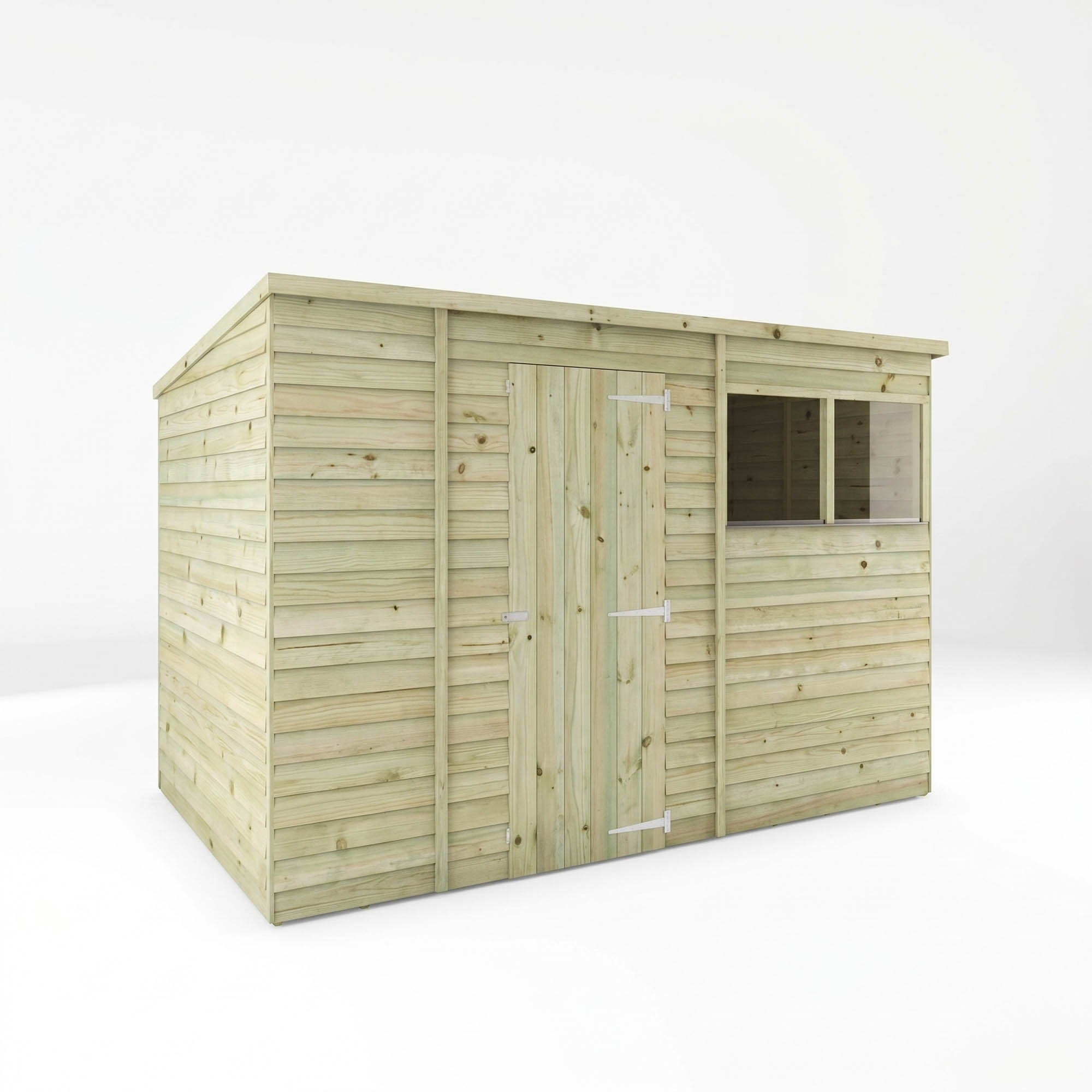 Value Overlap Single Door Pent Shed