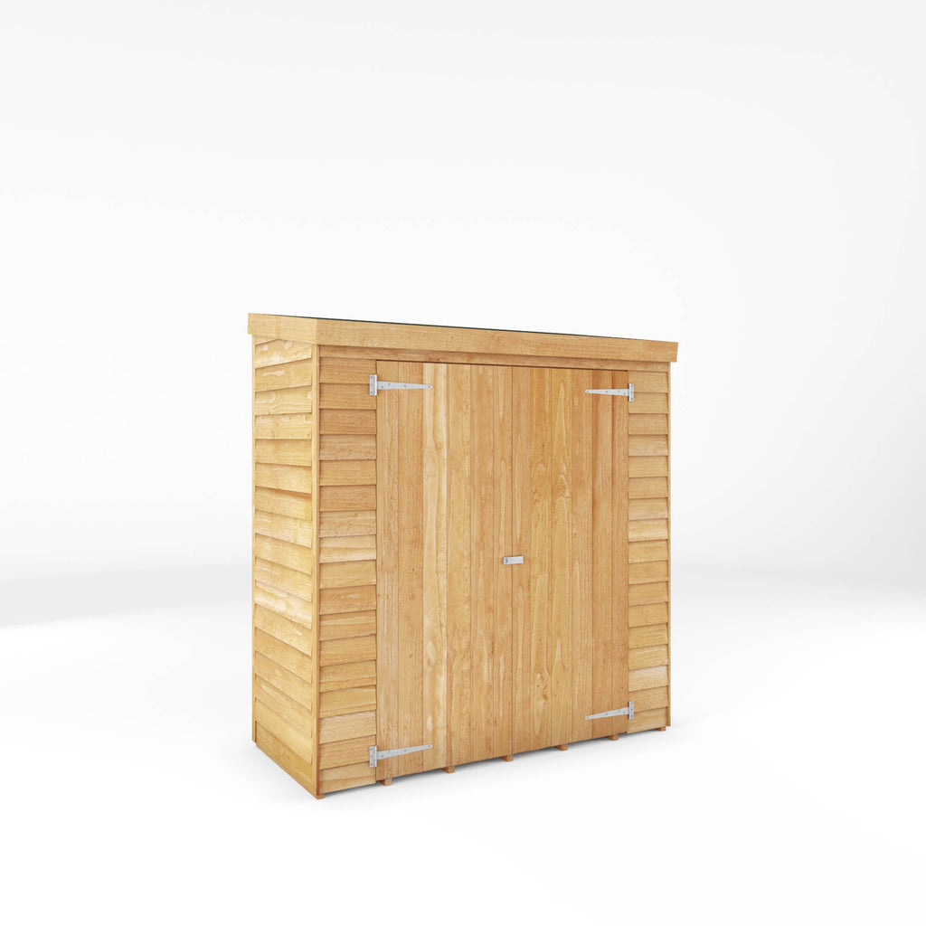 6 x 2'6 Value Overlap Double Door Pent Storage Shed