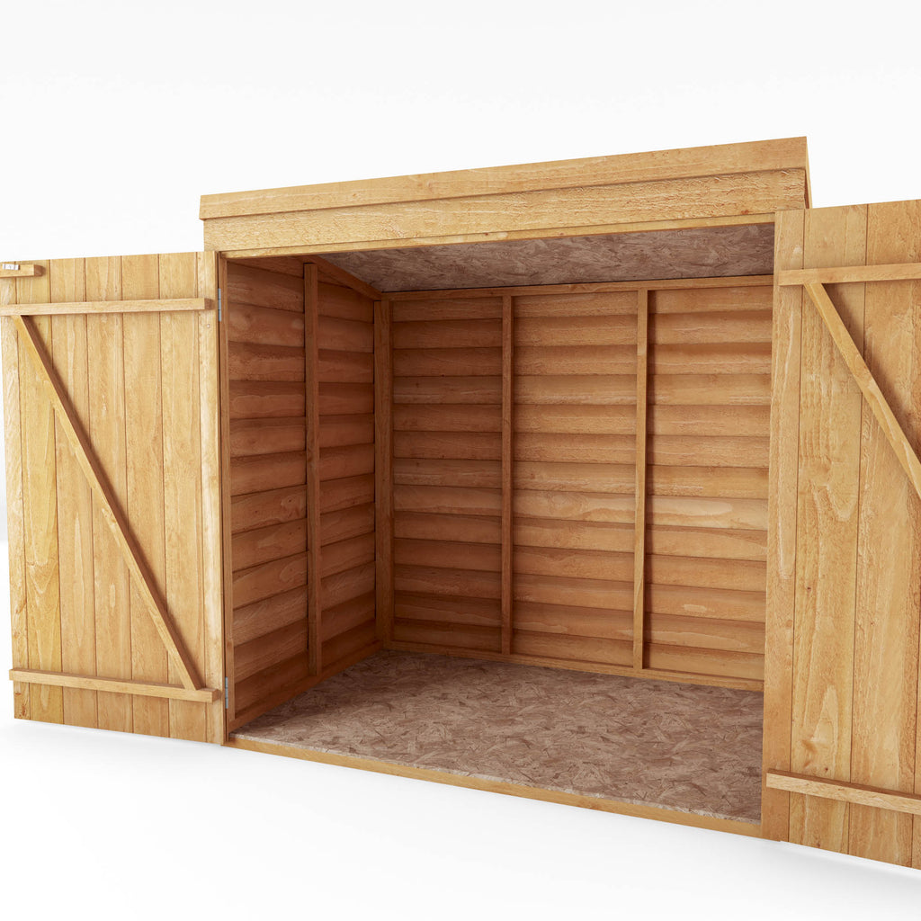 5 x 3 Overlap Double Door Wooden Garden Mower Store