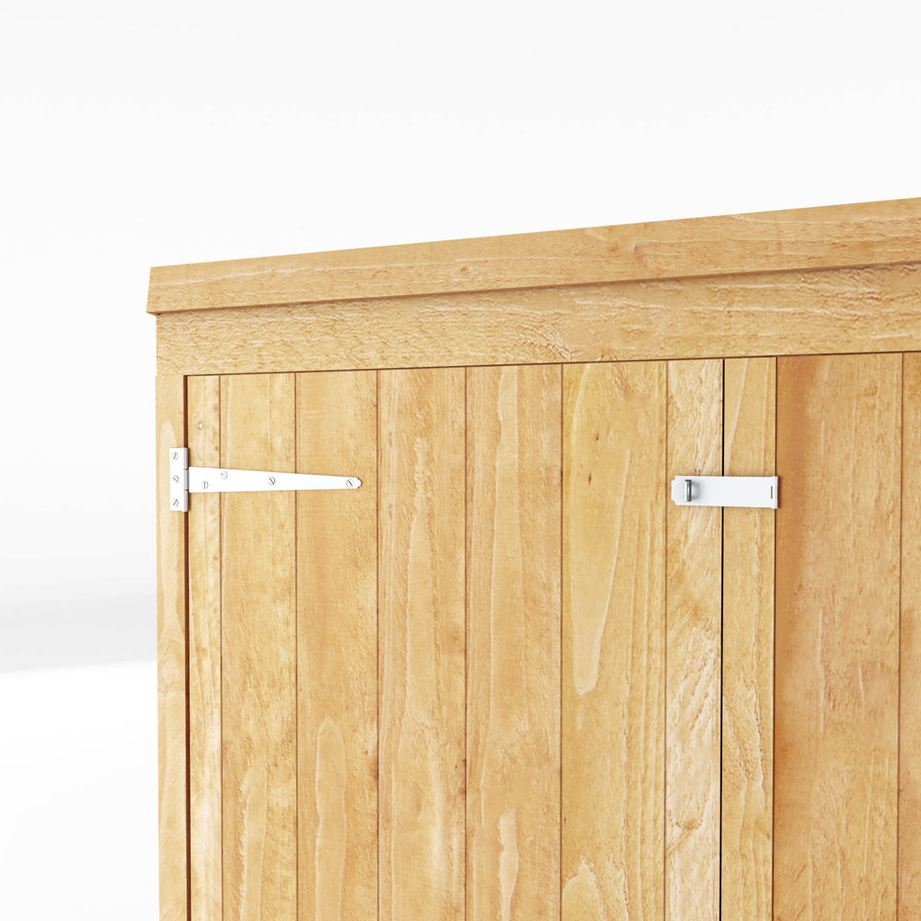 5 x 3 Overlap Double Door Wooden Garden Mower Store