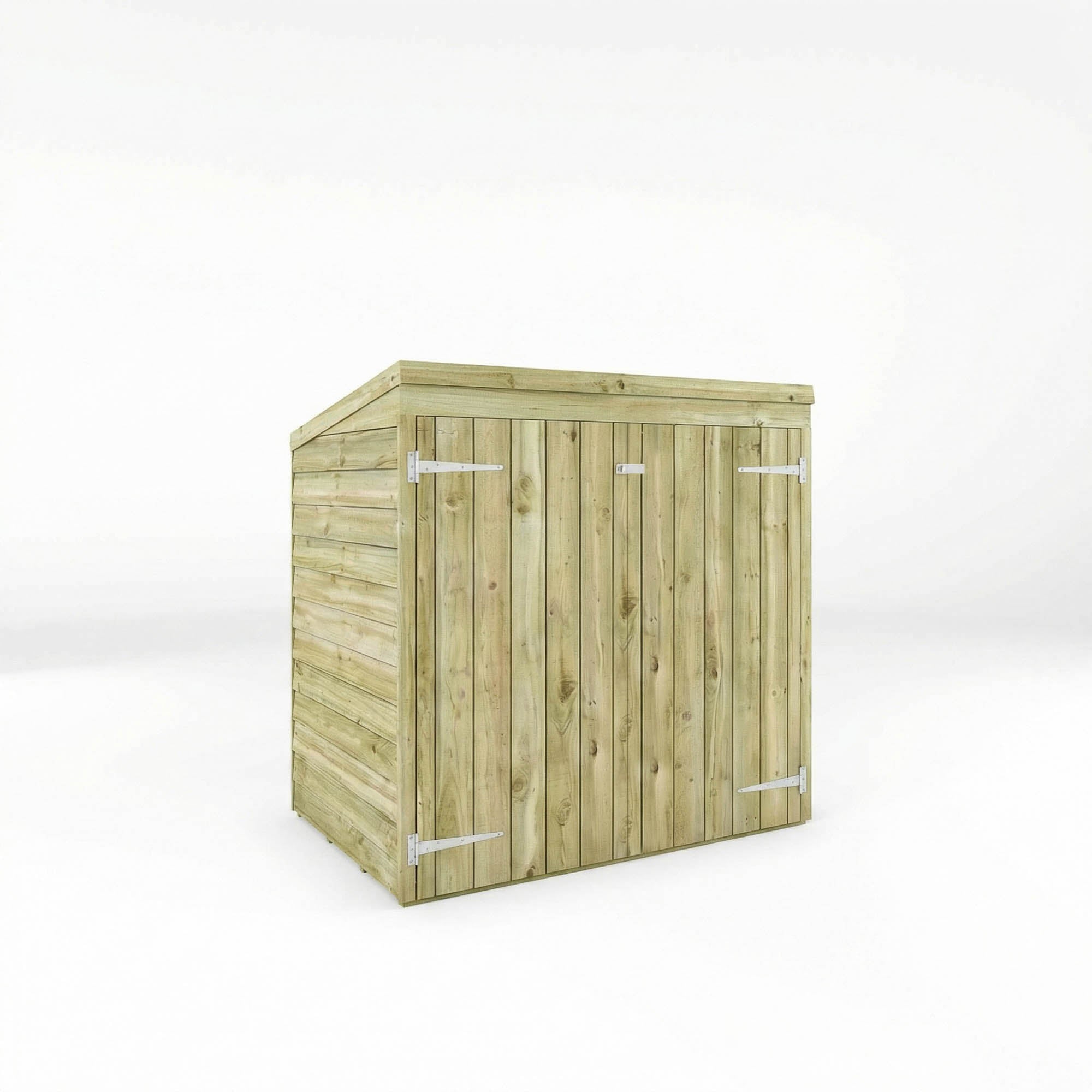 5 x 3 Overlap Double Door Wooden Garden Mower Store