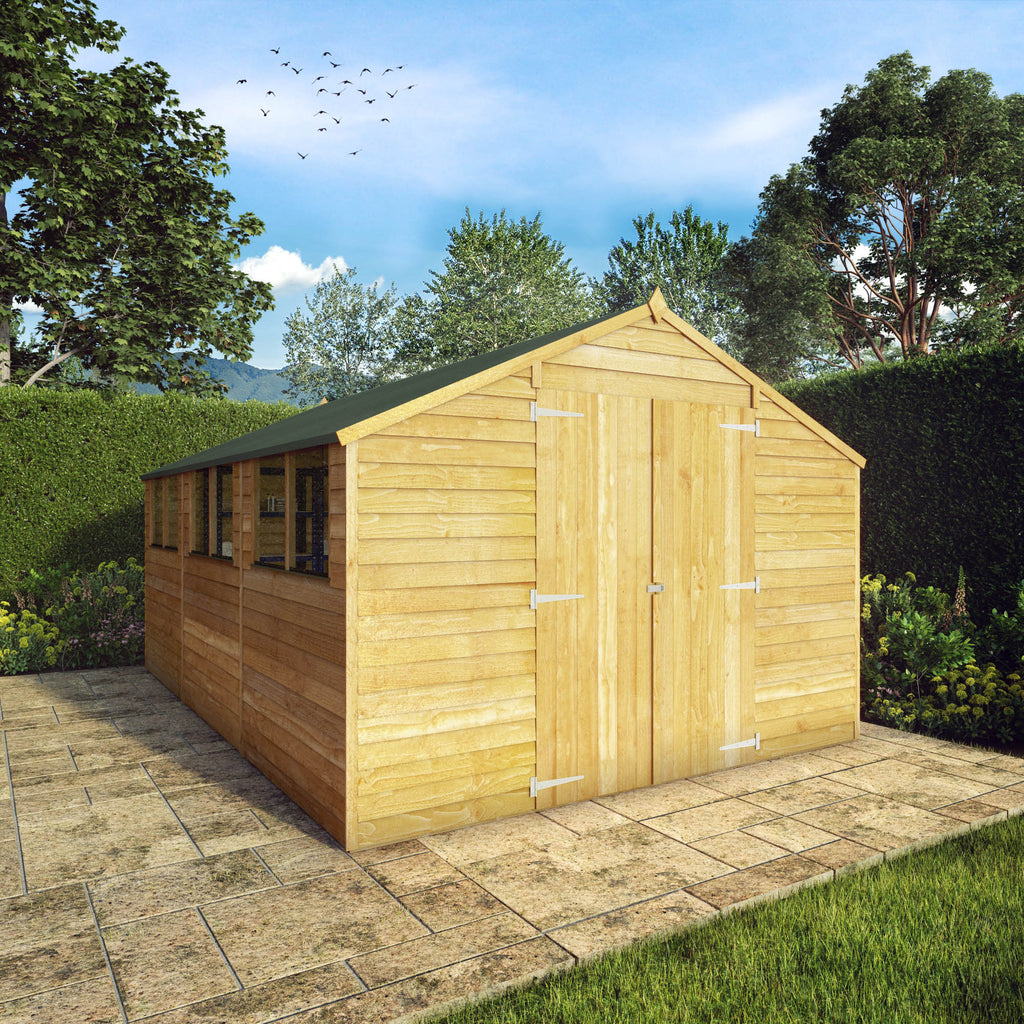 15 x 10 Overlap Apex Shed