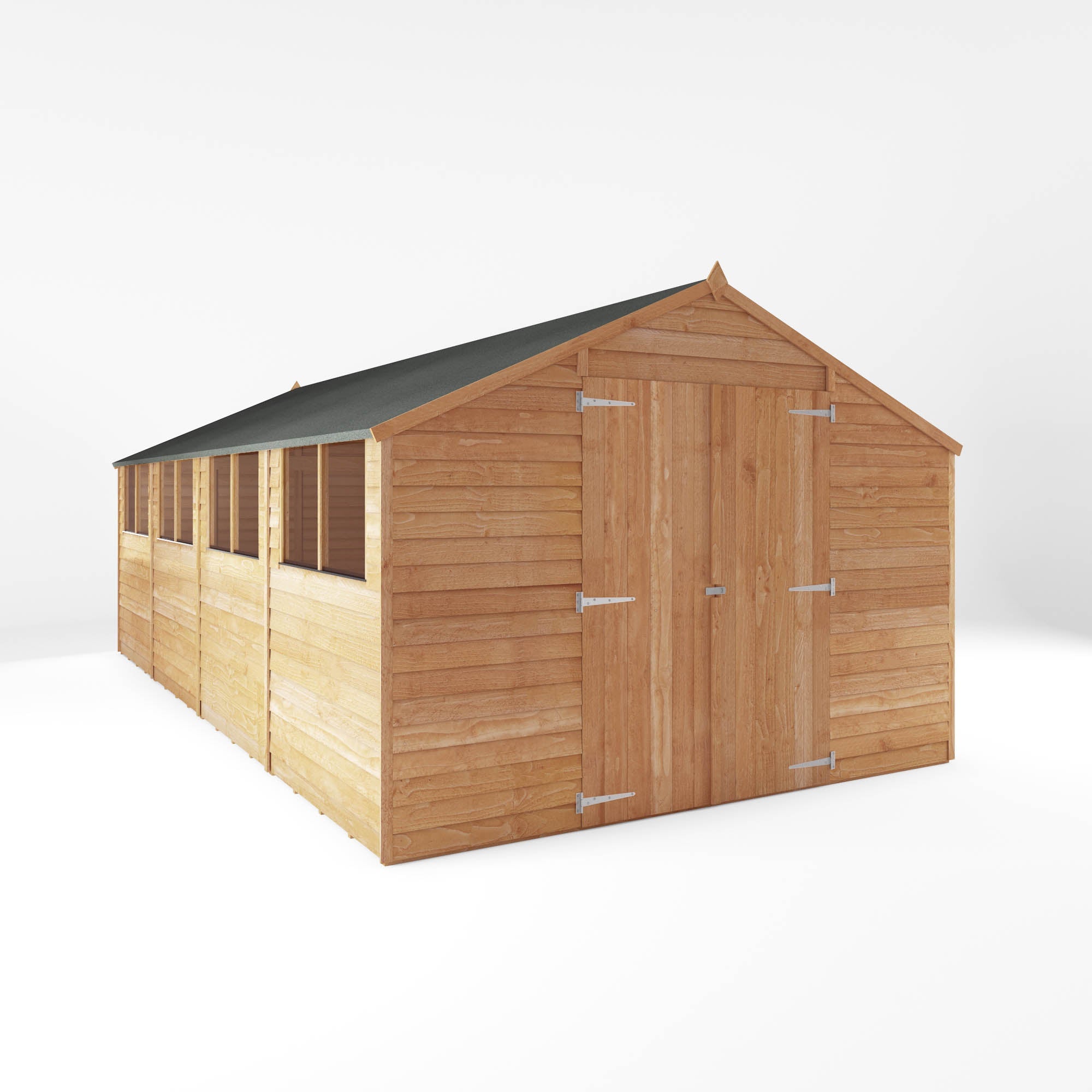 Value Overlap Double Door Apex Shed
