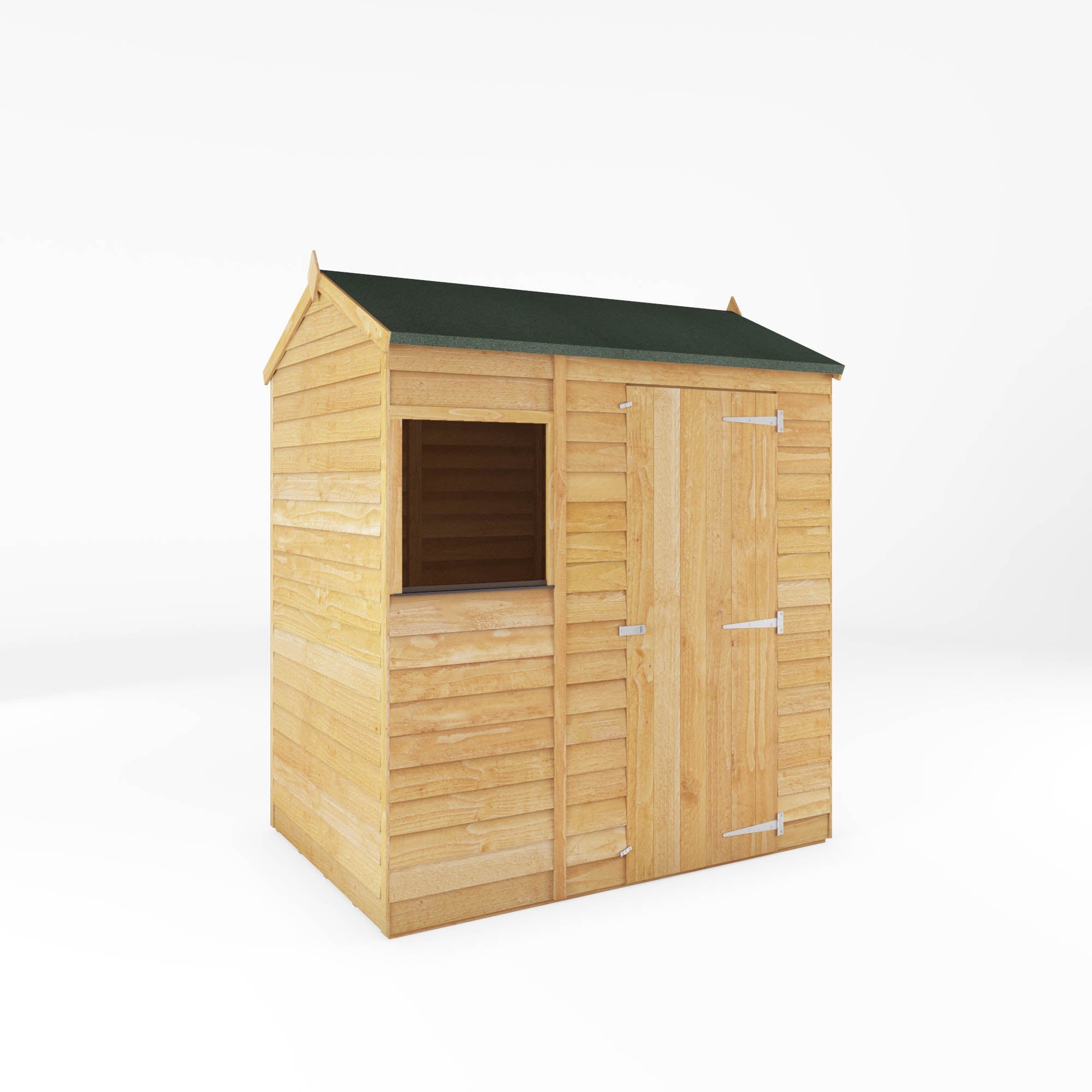 Value Overlap Single Door Apex Shed