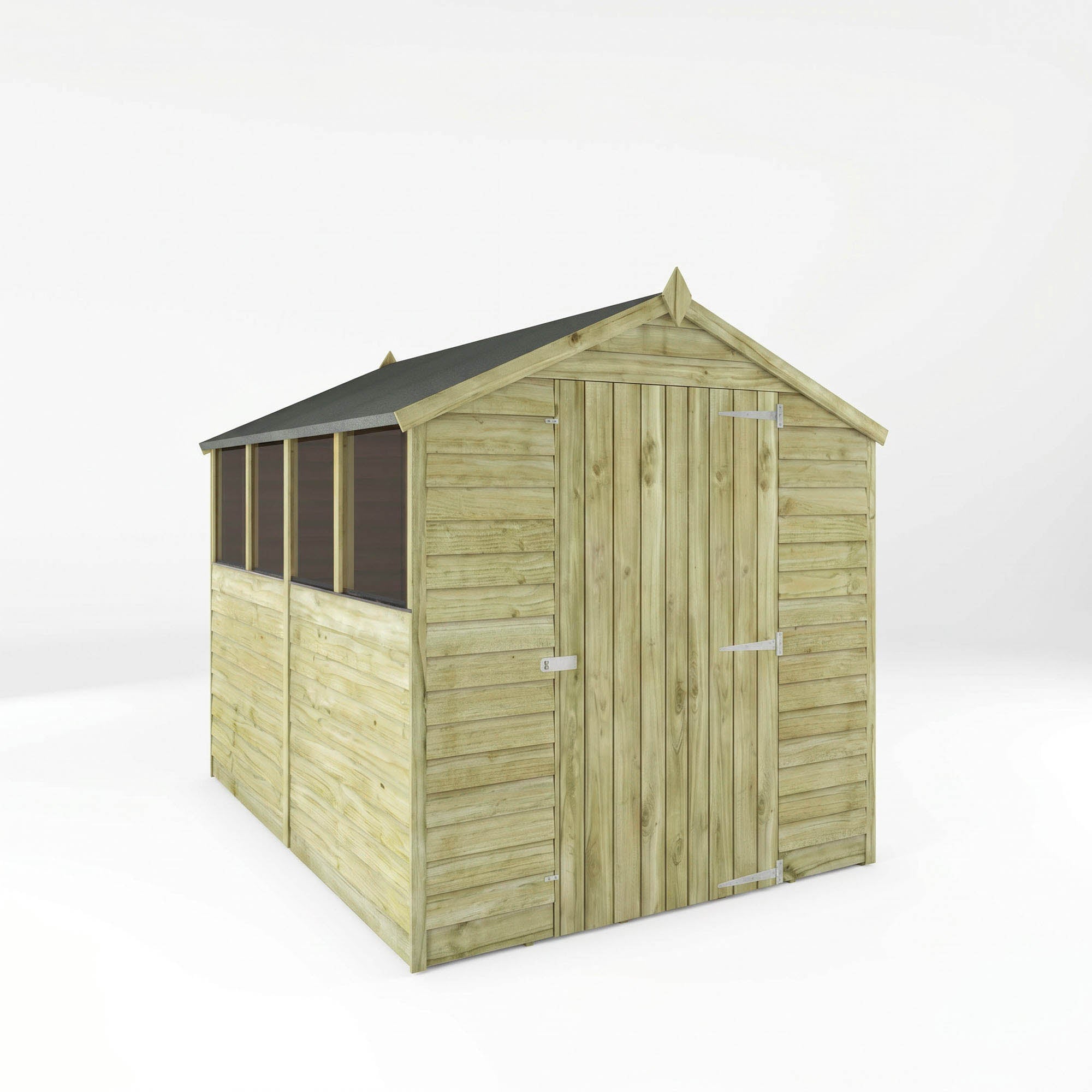 Value Overlap Single Door Apex Shed
