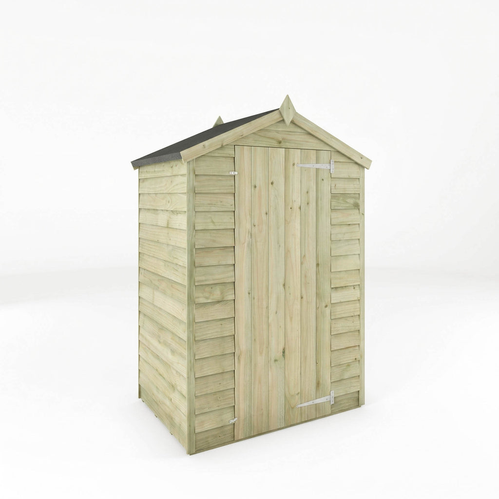 Value Overlap Single Door Apex Shed