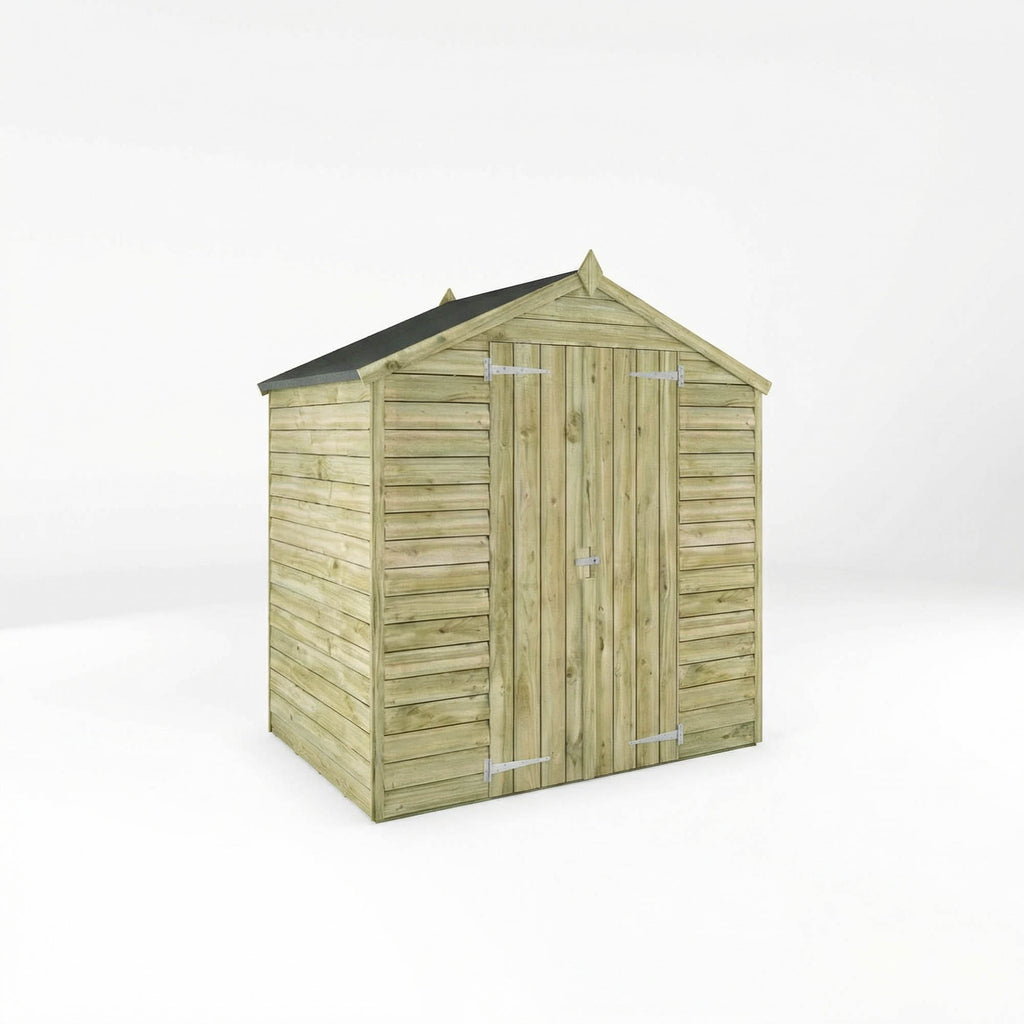 Value Overlap Double Door Apex Shed