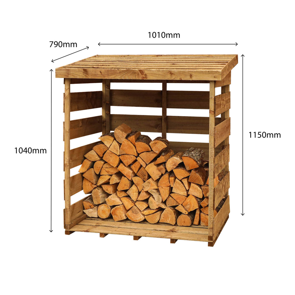 Pressure Treated Single Log Store